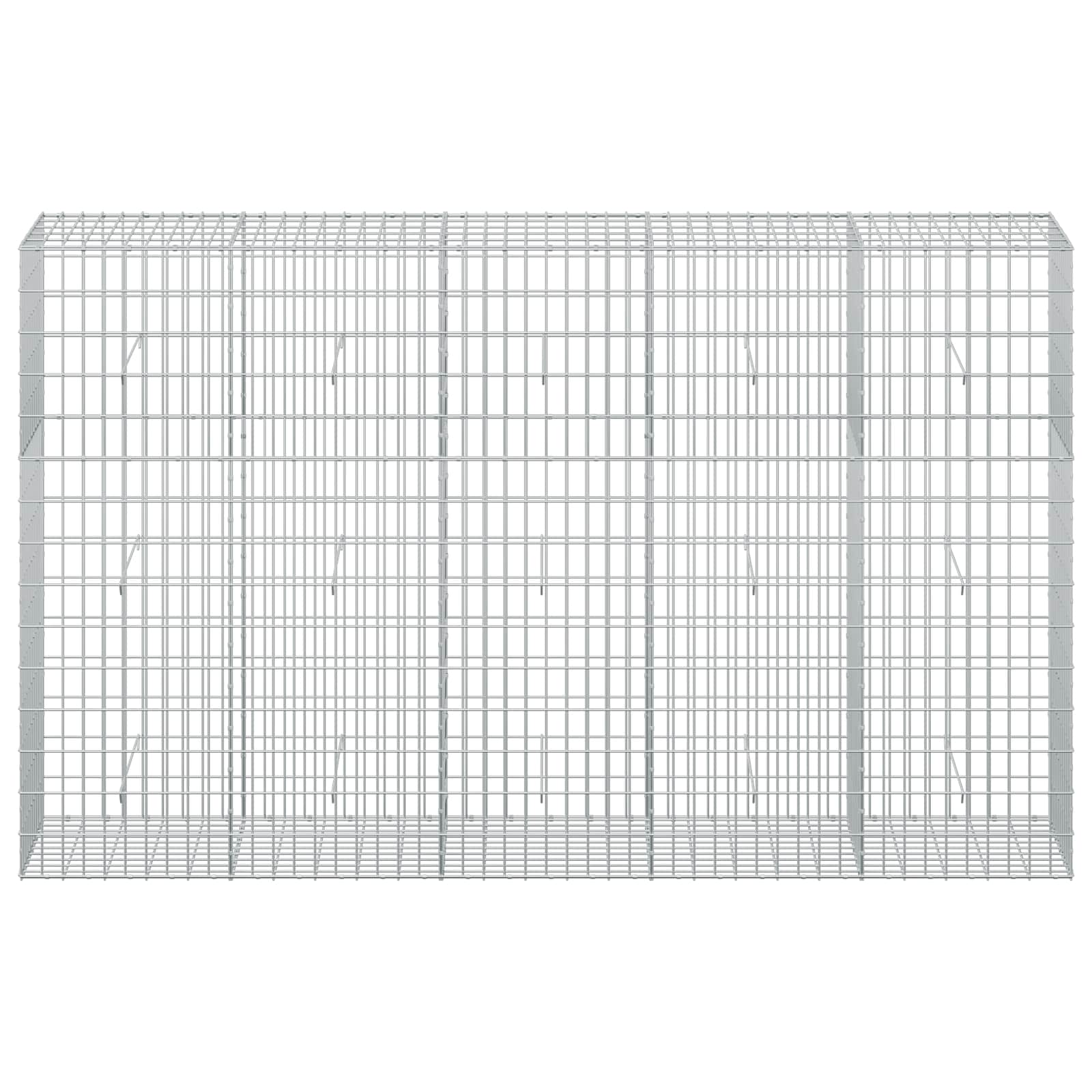 Gabion z žico 5 mm in mrežo 5x10 cm 250x50x150 cm