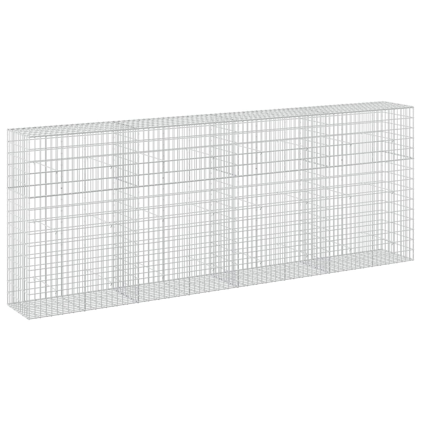 Gabion z žico 5 mm in mrežo 5x10 cm 400x50x150 cm