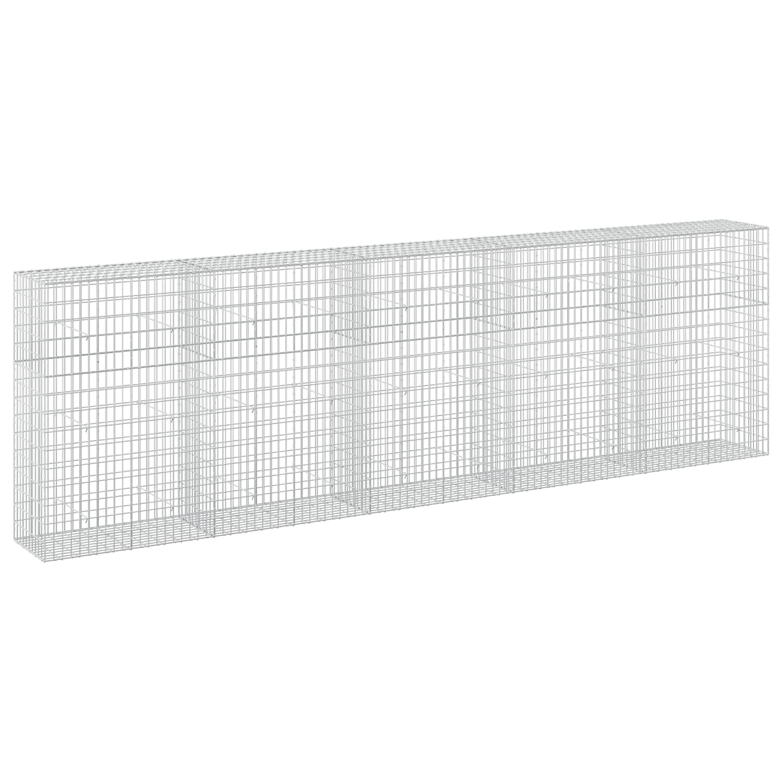 Gabion z žico 5 mm in mrežo 5x10 cm 500x50x150 cm