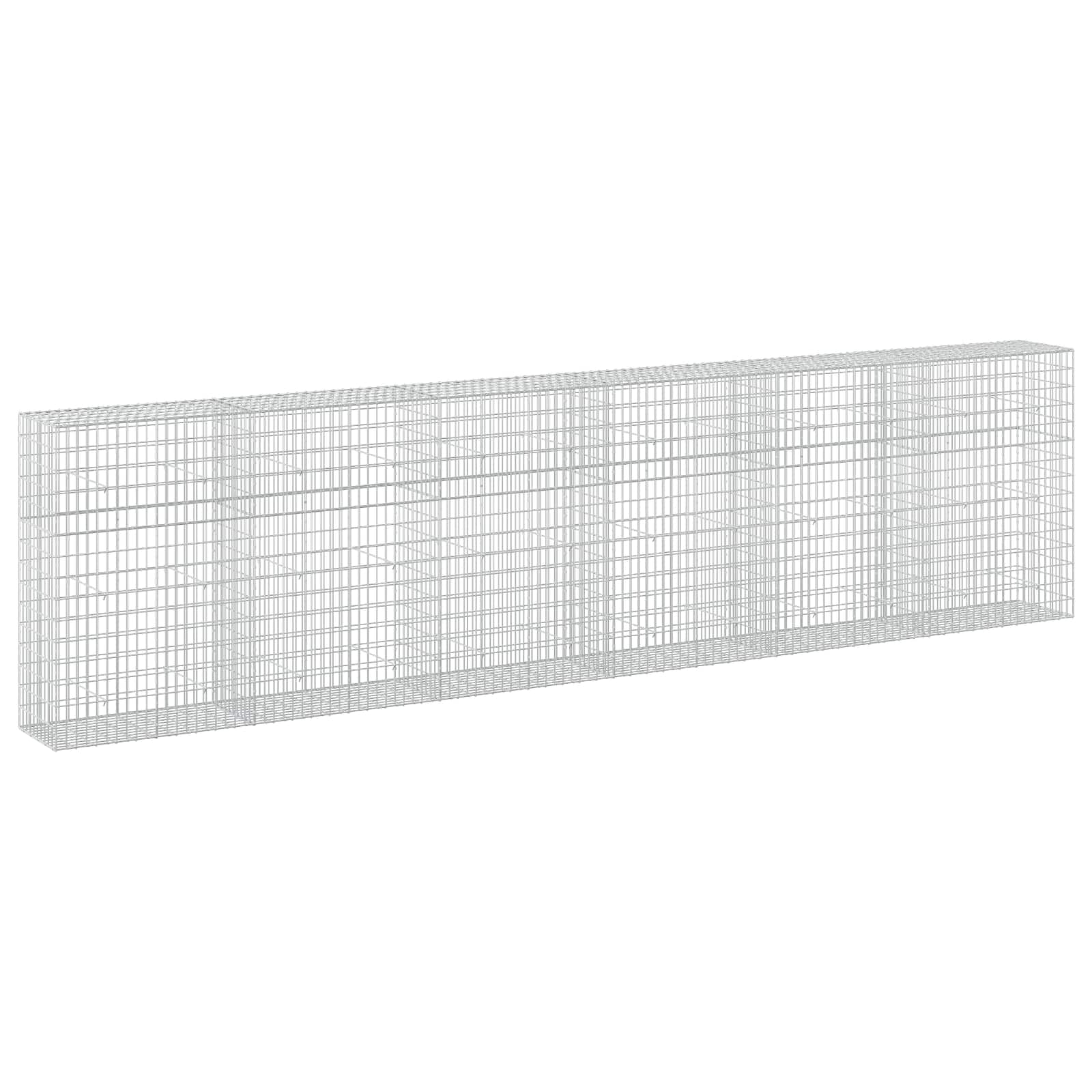 Gabion z žico 5 mm in mrežo 5x10 cm 600x50x150 cm