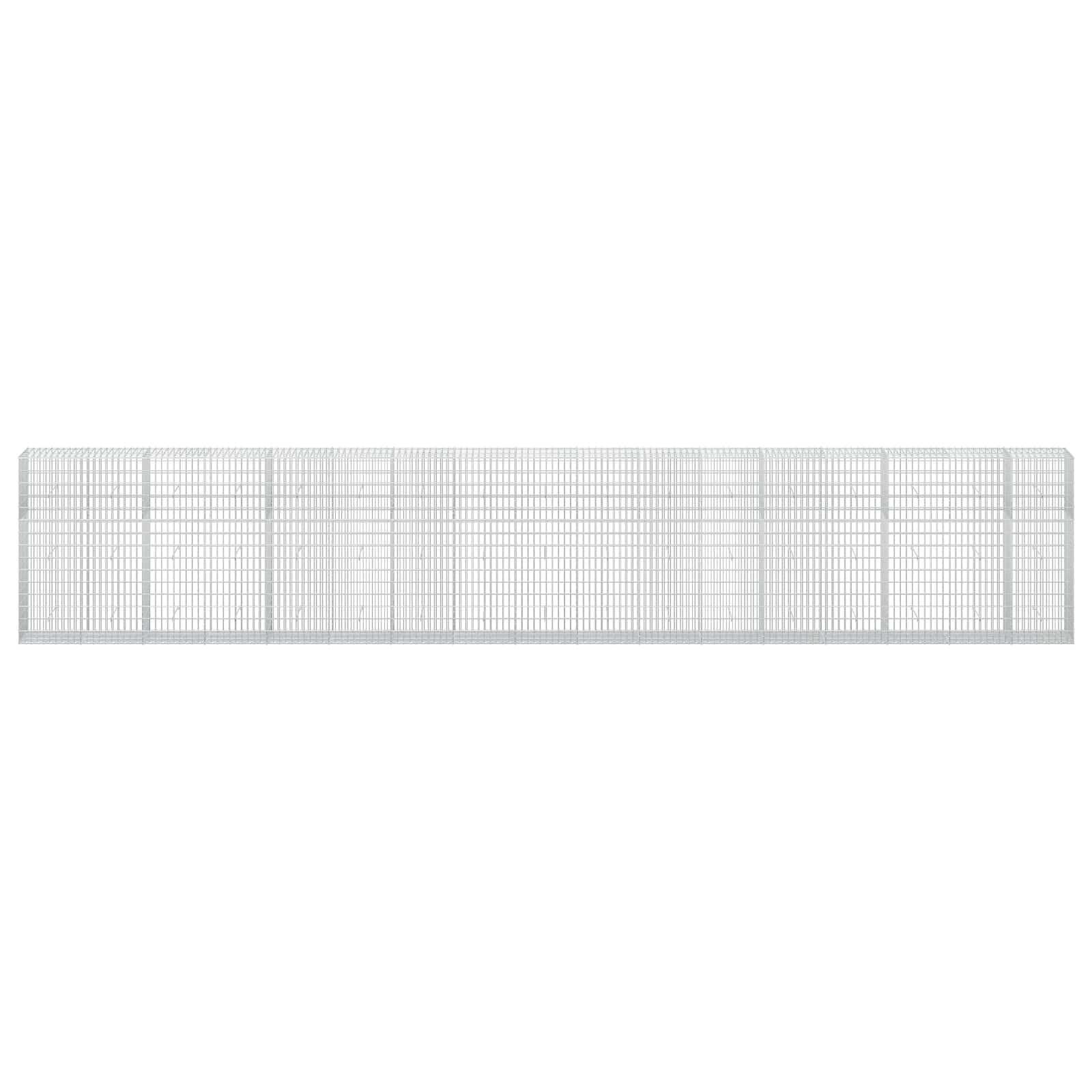 Gabion z žico 5 mm in mrežo 5x10 cm 850x50x150 cm