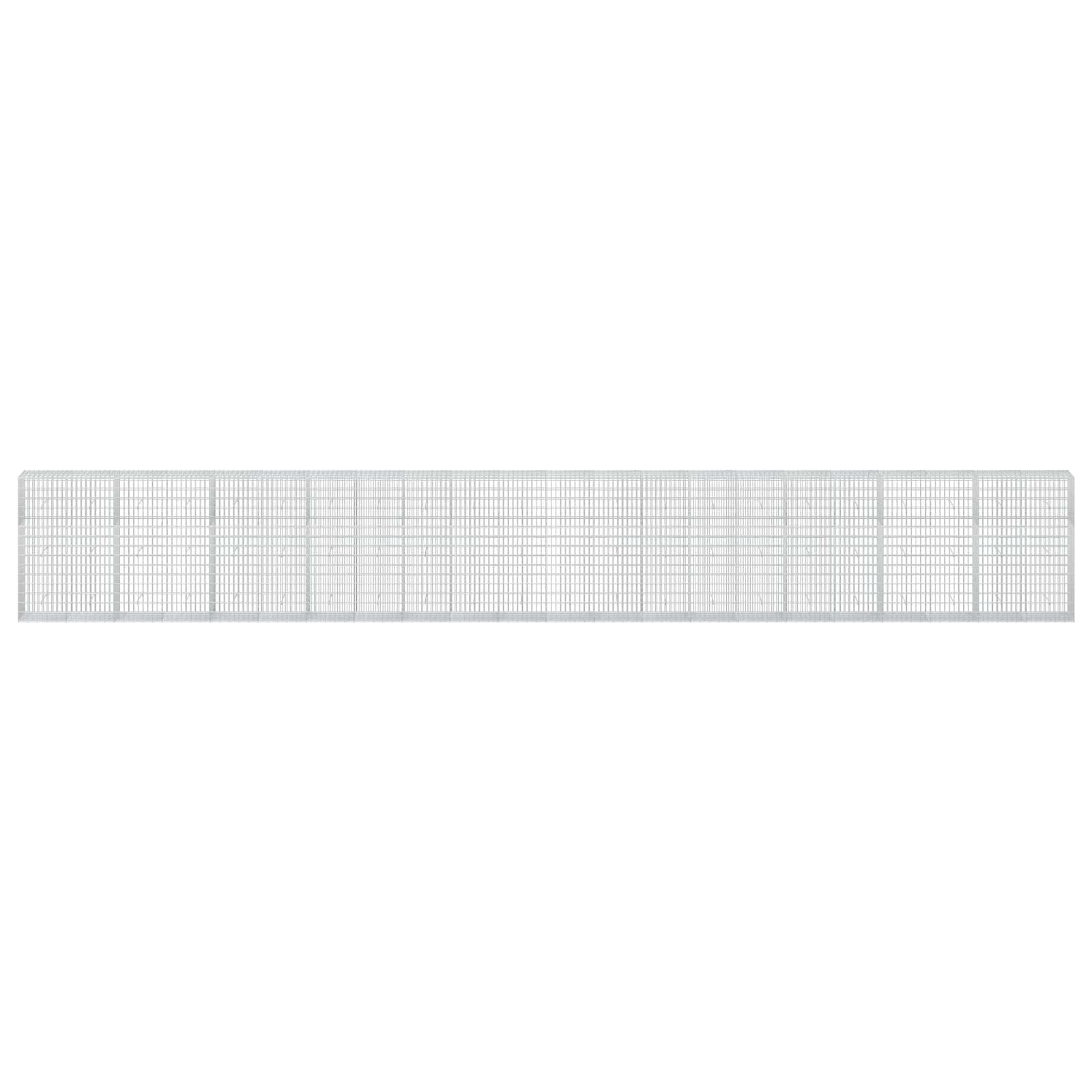 Gabion z žico 5 mm in mrežo 5x10 cm 1100x50x150 cm