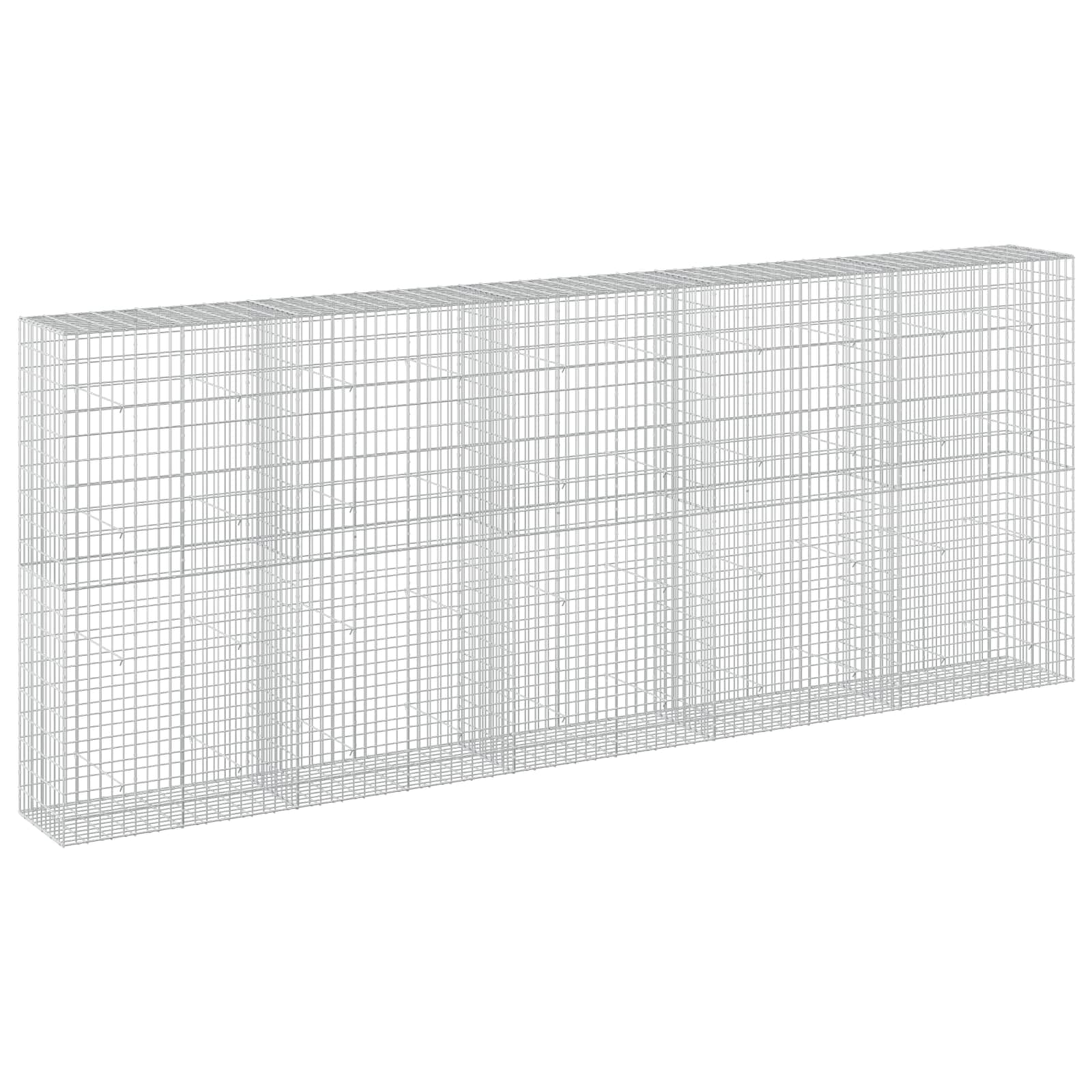 Gabion z žico 5 mm in mrežo 5x10 cm 500x50x200 cm