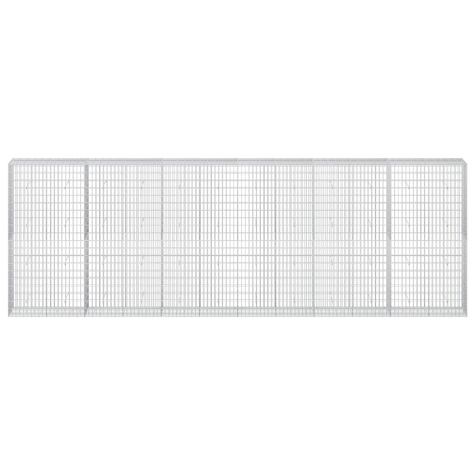 Gabion z žico 5 mm in mrežo 5x10 cm 600x50x200 cm