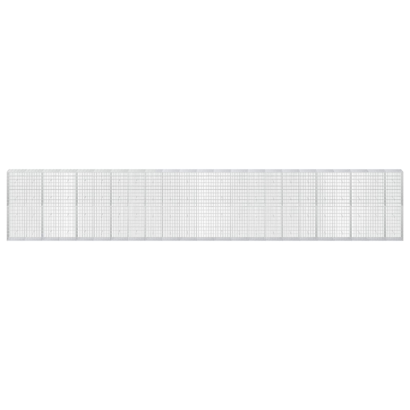 Gabion z žico 5 mm in mrežo 5x10 cm 1150x50x200 cm