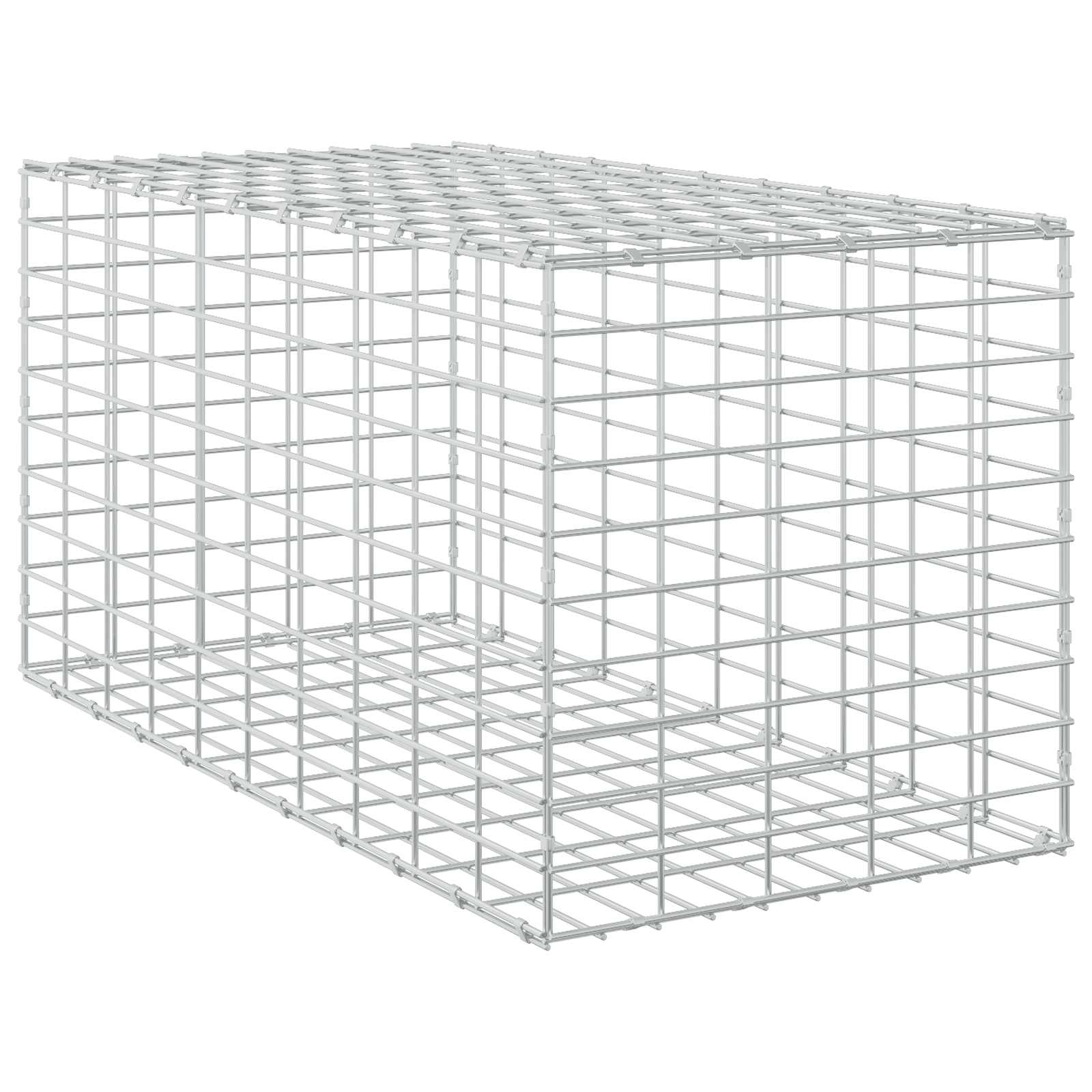 Gabion z žico 5 mm in mrežo 5x10 cm 50x100x50 cm