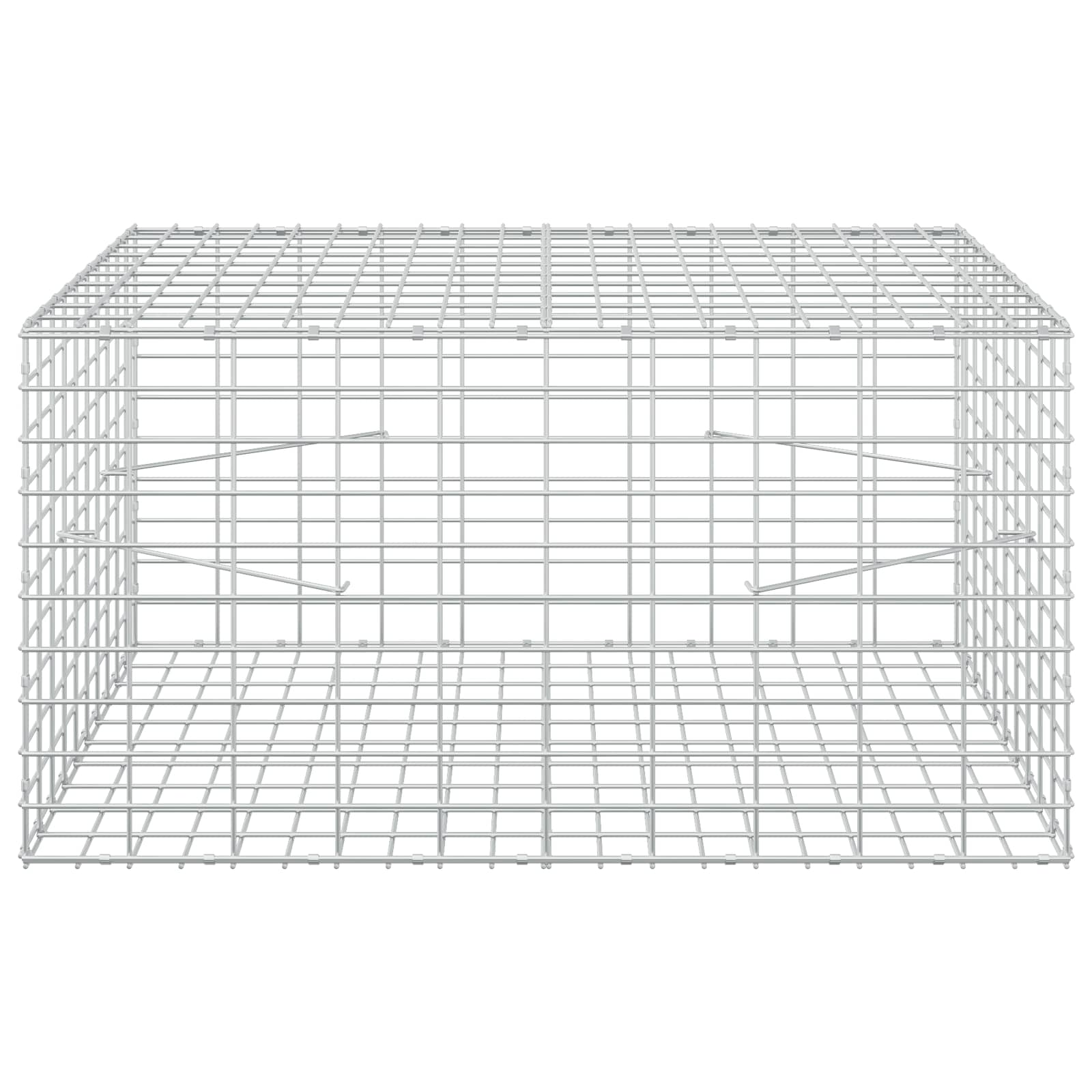 Gabion z žico 5 mm in mrežo 5x10 cm 100x100x50 cm