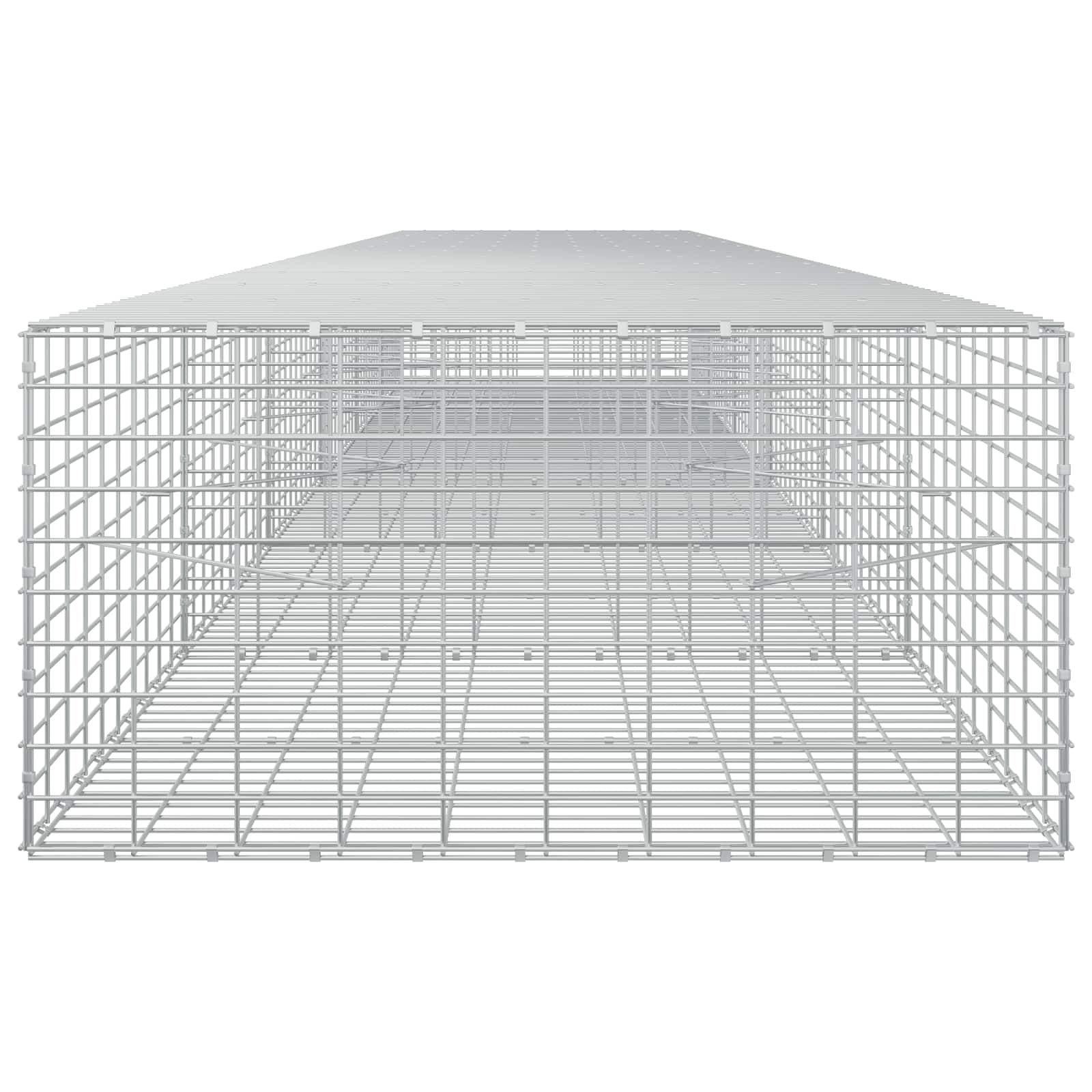 Gabion z žico 5 mm in mrežo 5x10 cm 600x100x50 cm