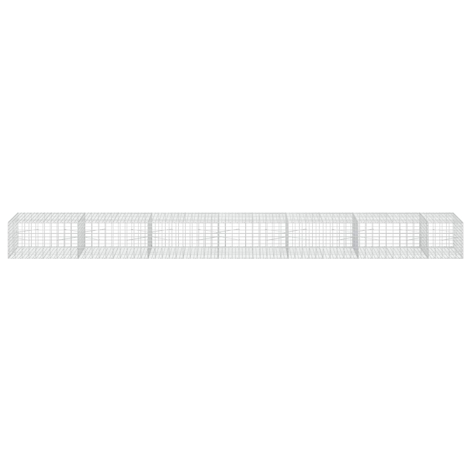 Gabion z žico 5 mm in mrežo 5x10 cm 650x100x50 cm