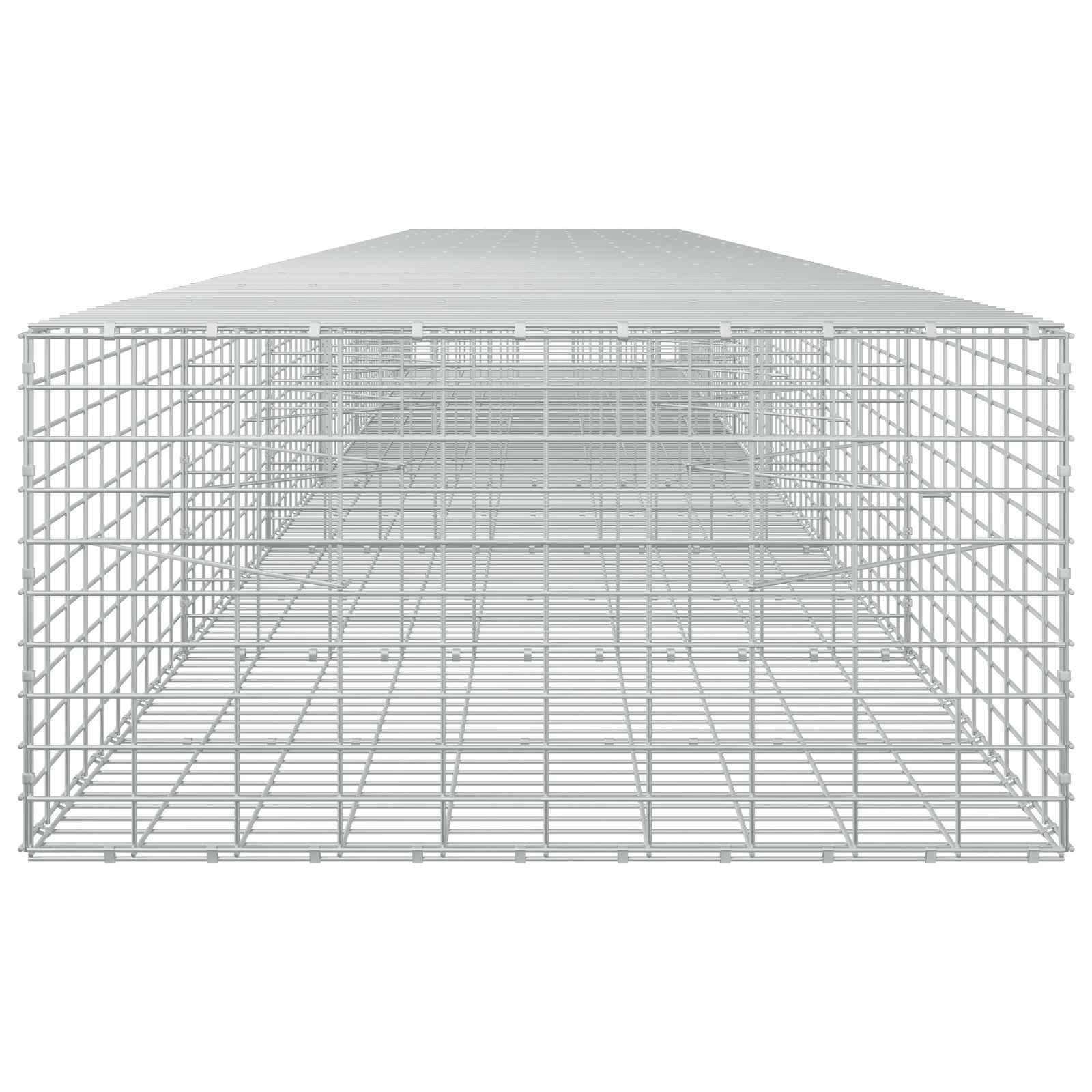Gabion z žico 5 mm in mrežo 5x10 cm 650x100x50 cm