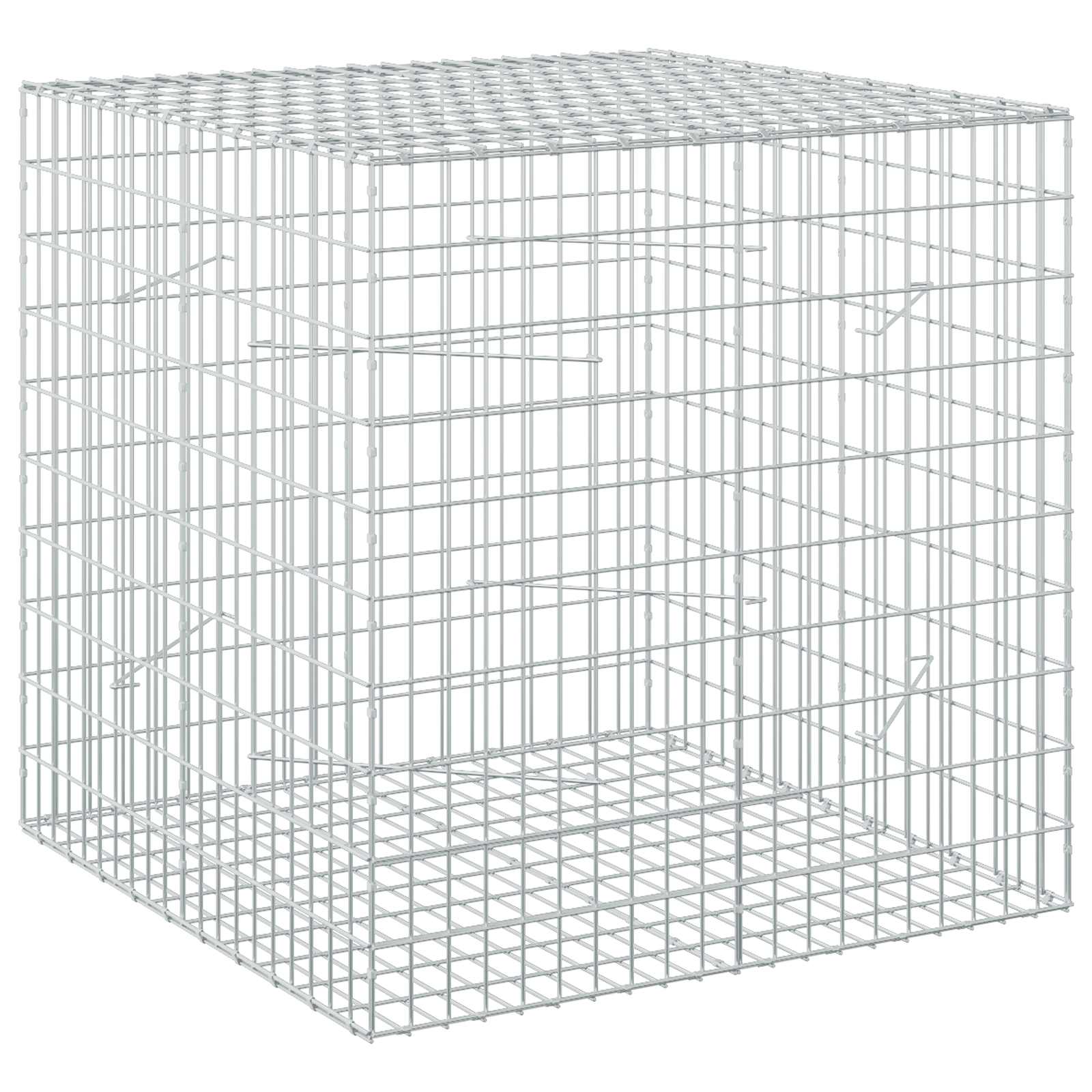 Gabion z žico 5 mm in mrežo 5x10 cm 100x100x100 cm