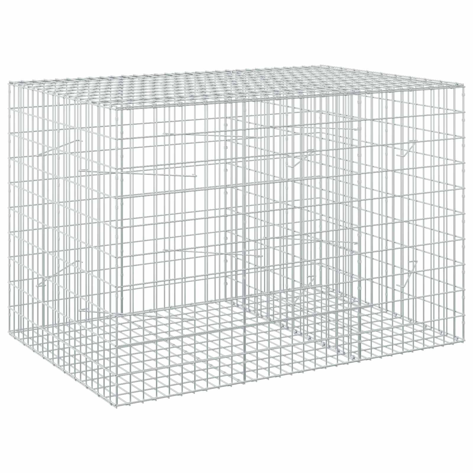 Gabion z žico 5 mm in mrežo 5x10 cm 150x100x100 cm