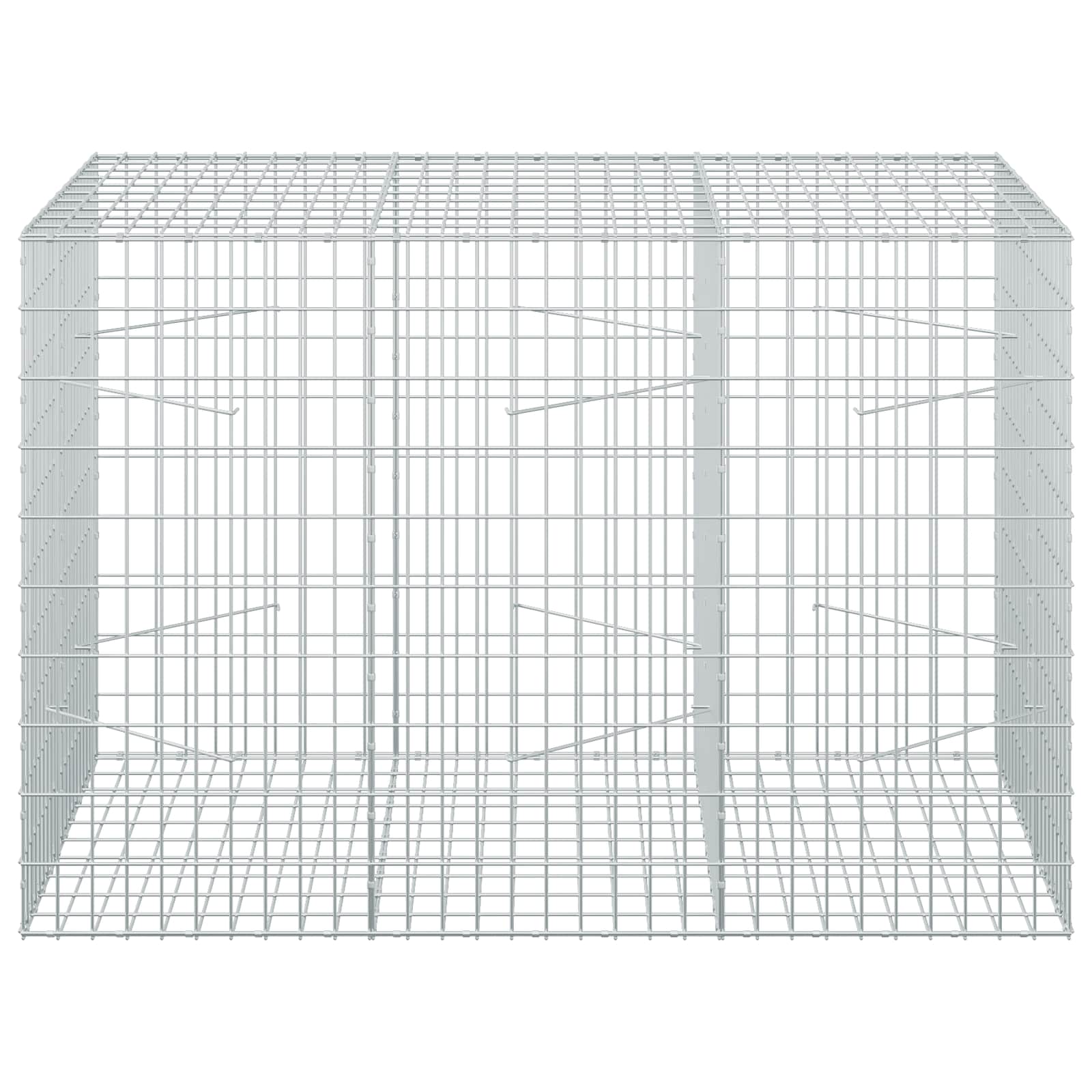 Gabion z žico 5 mm in mrežo 5x10 cm 150x100x100 cm