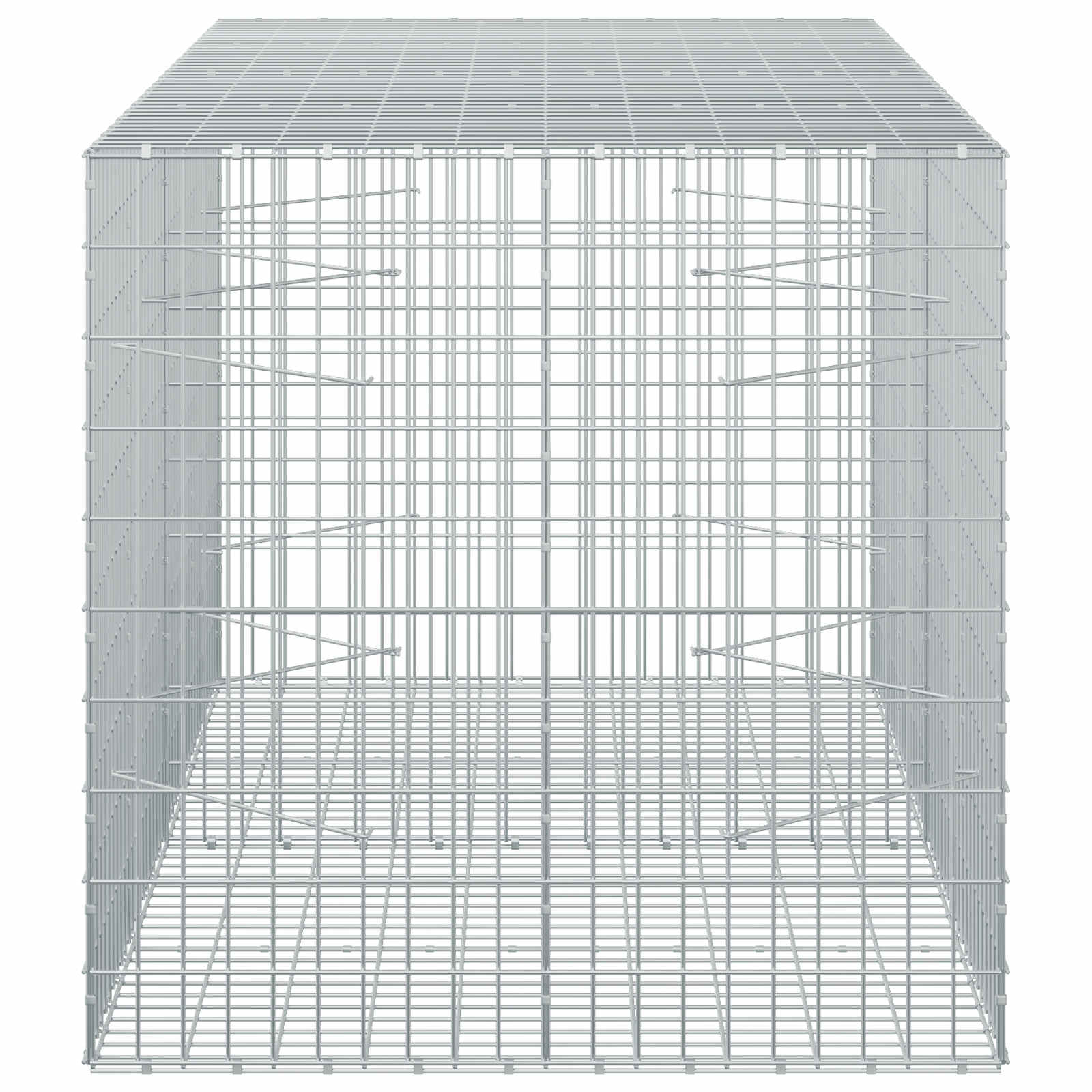 Gabion z žico 5 mm in mrežo 5x10 cm 200x100x100 cm