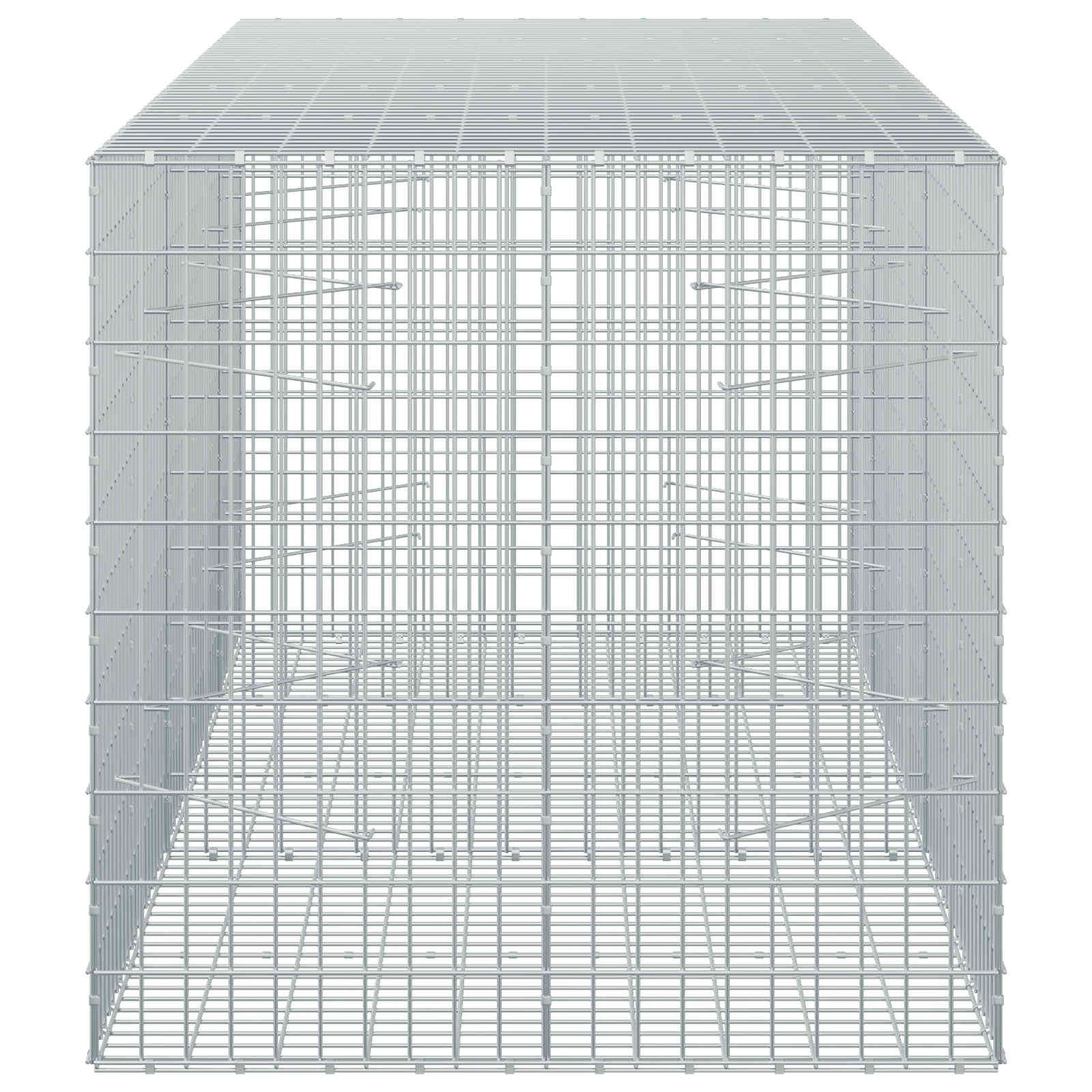 Gabion z žico 5 mm in mrežo 5x10 cm 250x100x100 cm