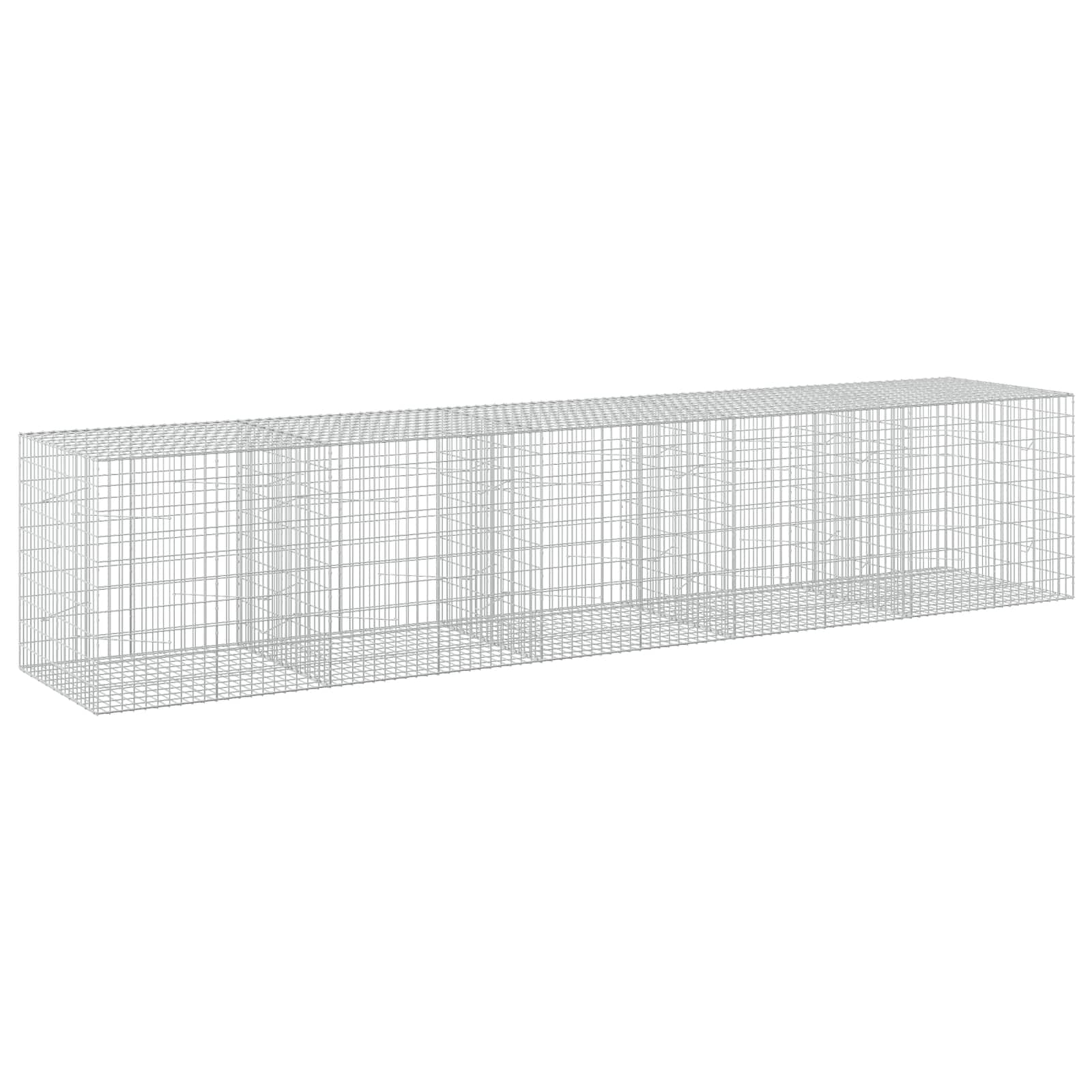 Gabion z žico 5 mm in mrežo 5x10 cm 500x100x100 cm