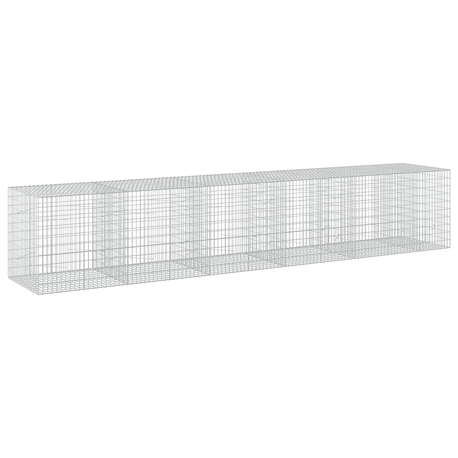 Gabion z žico 5 mm in mrežo 5x10 cm 550x100x100 cm