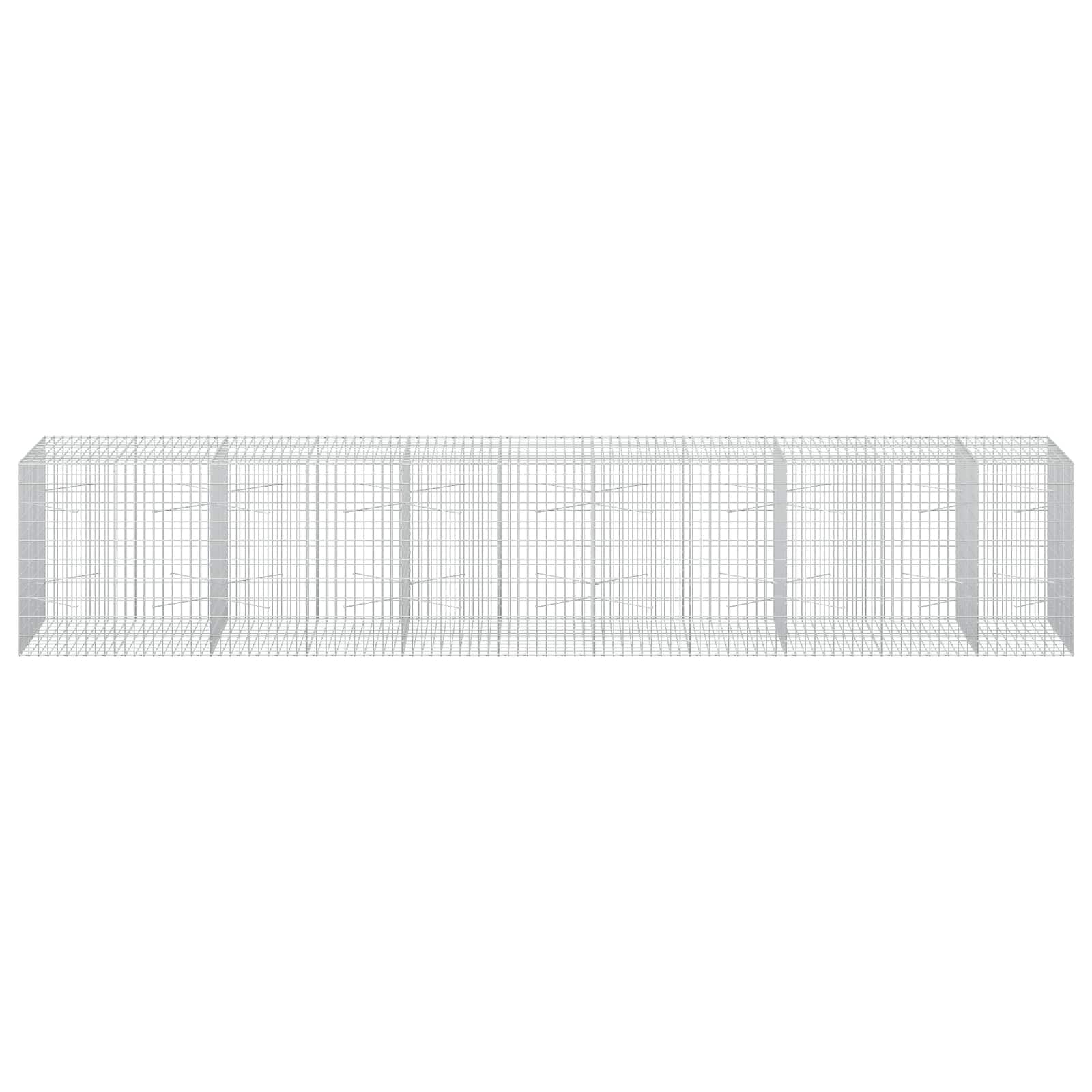 Gabion z žico 5 mm in mrežo 5x10 cm 550x100x100 cm