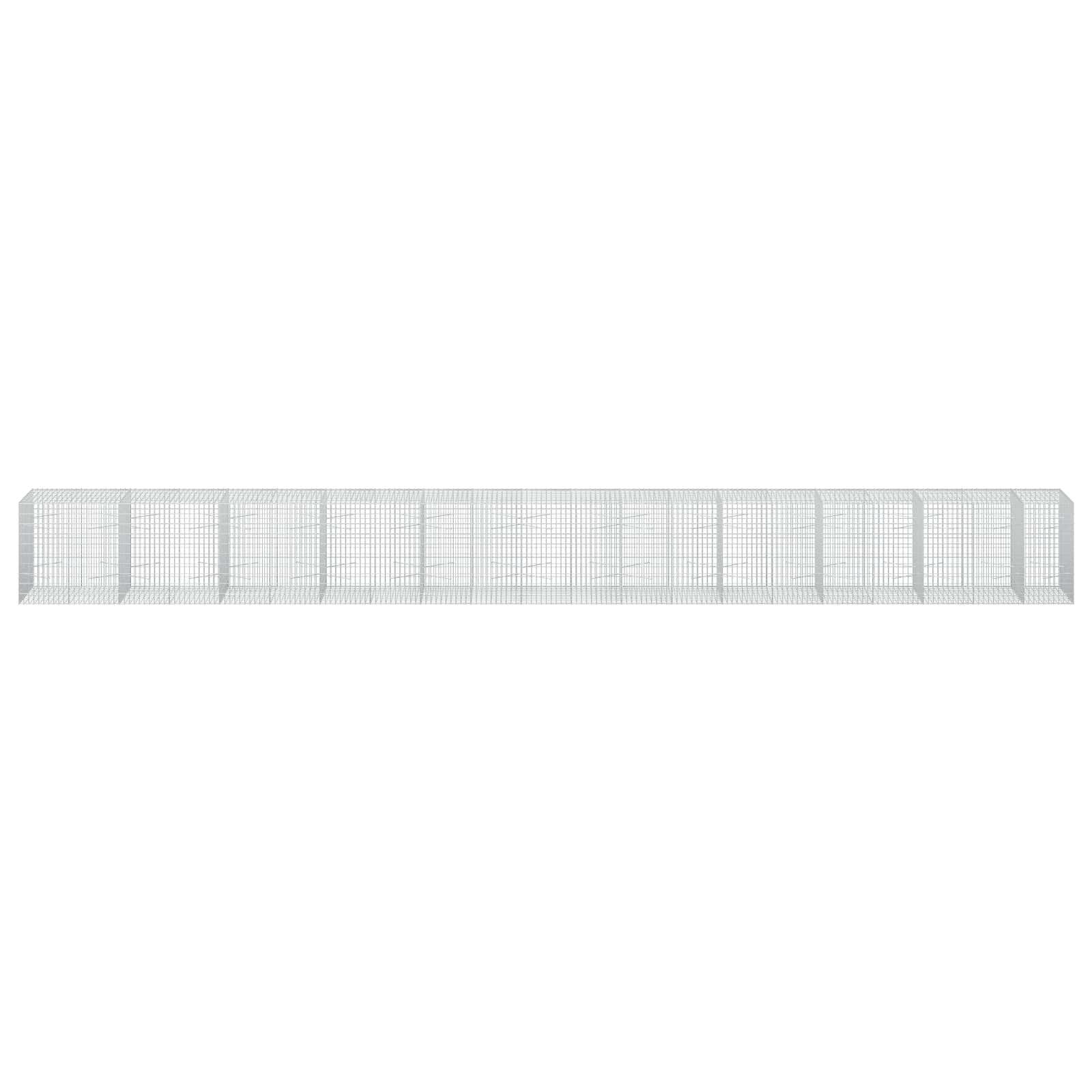 Γκαμπιόν με σύρμα 5 mm και πλέγμα 5x10 cm 1050x100x100 εκ - Image 3