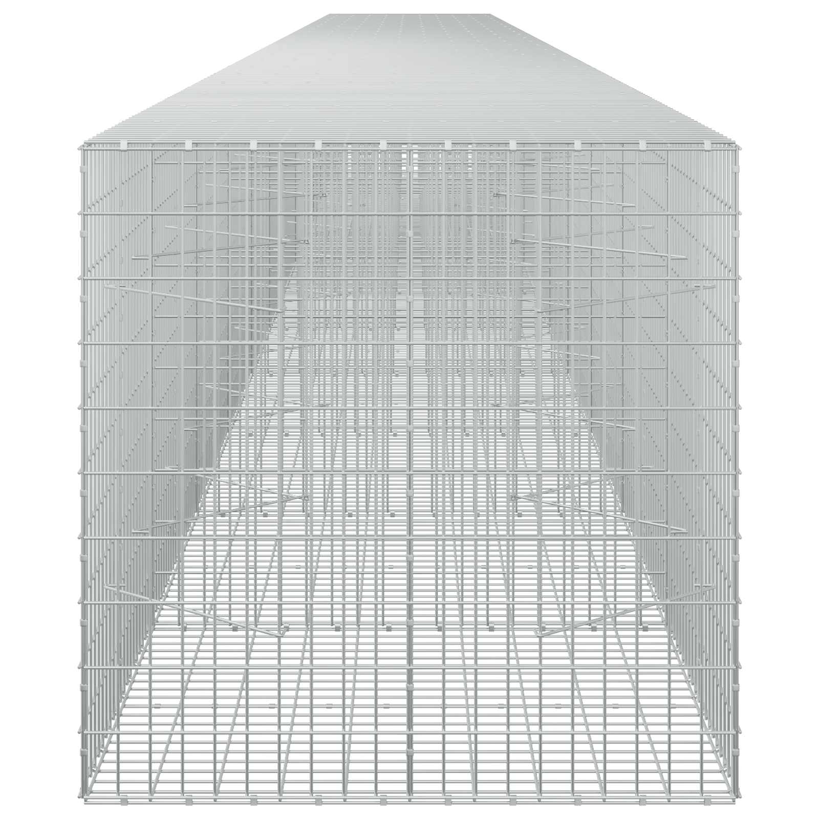 Gabion z žico 5 mm in mrežo 5x10 cm 1150x100x100 cm