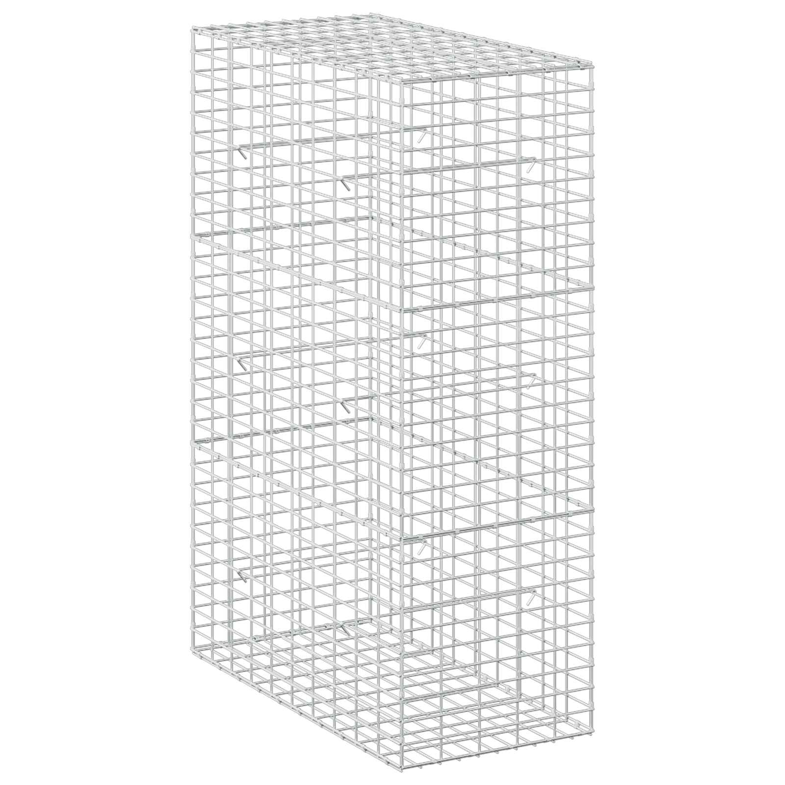 Gabion z žico 5 mm in mrežo 5x10 cm 50x100x150 cm