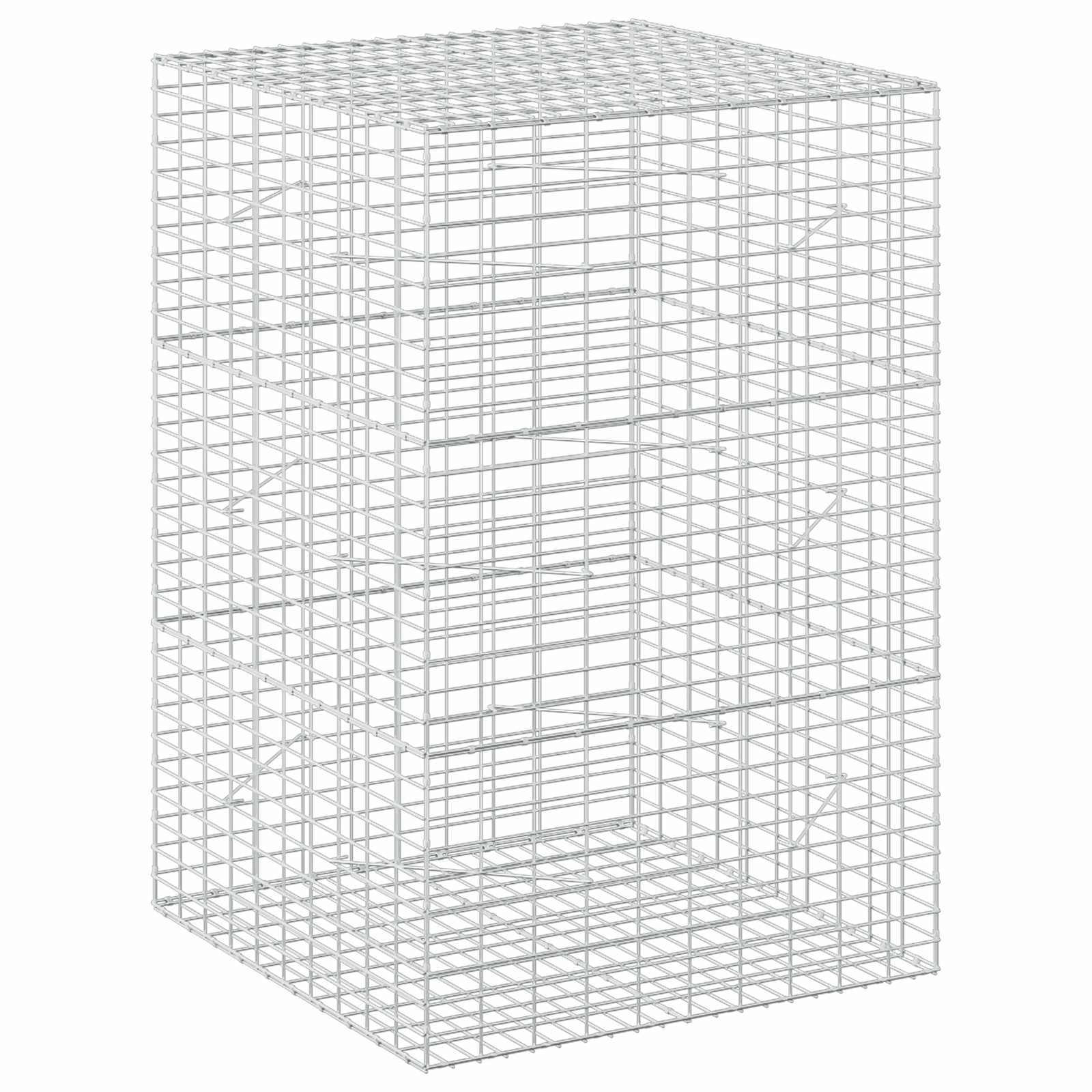 Gabion z žico 5 mm in mrežo 5x10 cm 100x100x150 cm