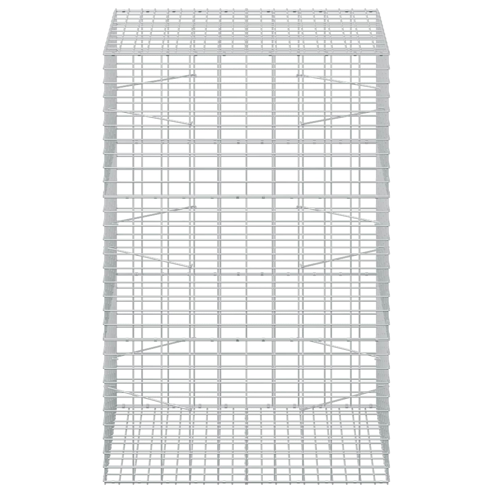 Gabion z žico 5 mm in mrežo 5x10 cm 100x100x150 cm