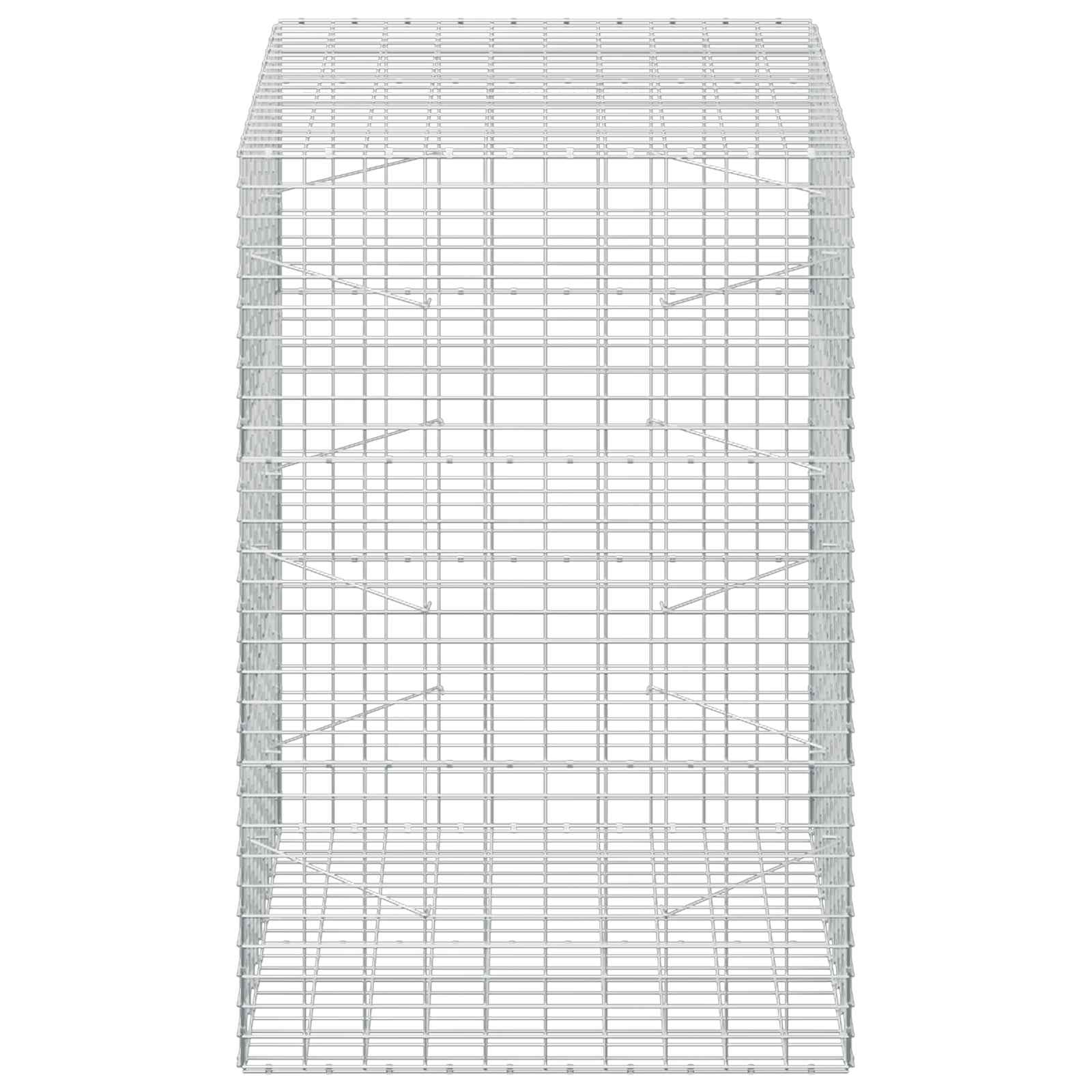 Gabion z žico 5 mm in mrežo 5x10 cm 100x100x150 cm