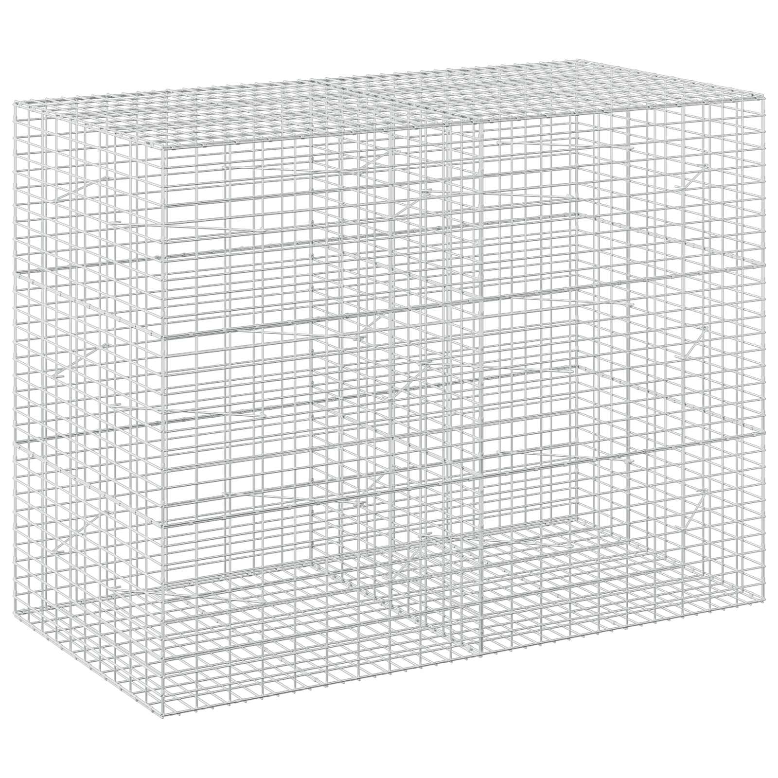 Gabion z žico 5 mm in mrežo 5x10 cm 200x100x150 cm