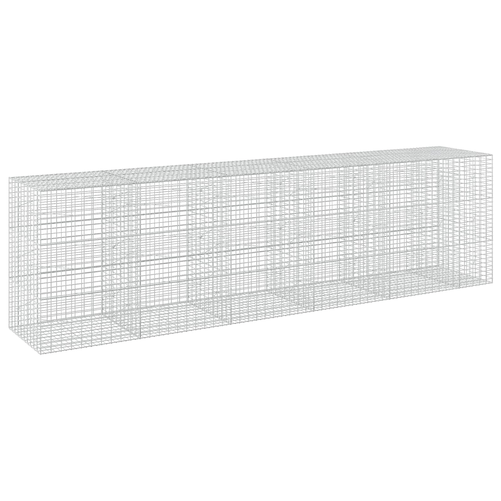 Gabion z žico 5 mm in mrežo 5x10 cm 550x100x150 cm