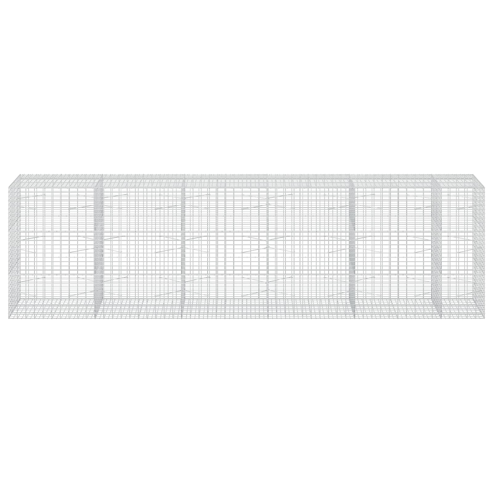 Gabion z žico 5 mm in mrežo 5x10 cm 550x100x150 cm