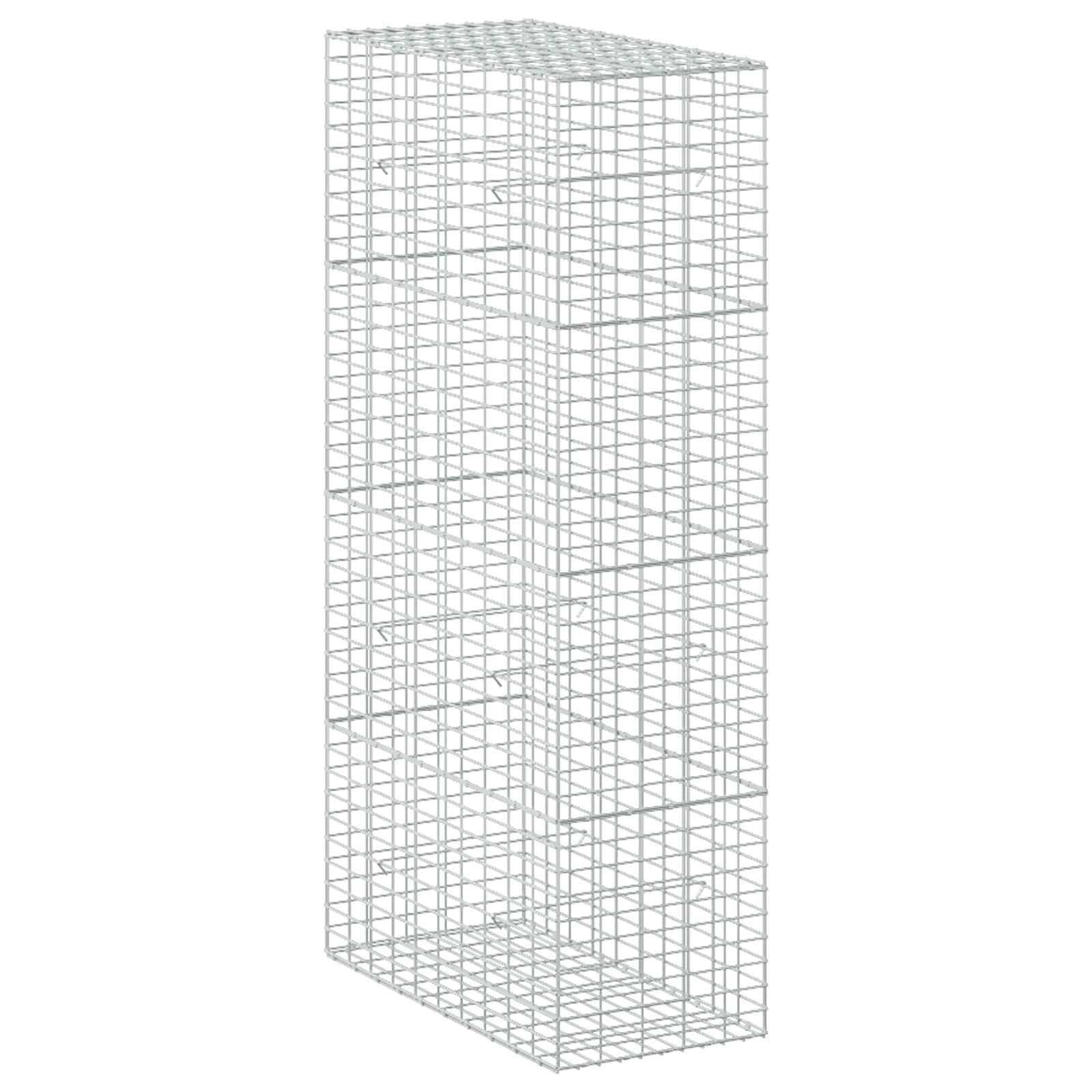 Gabion z žico 5 mm in mrežo 5x10 cm 50x100x200 cm