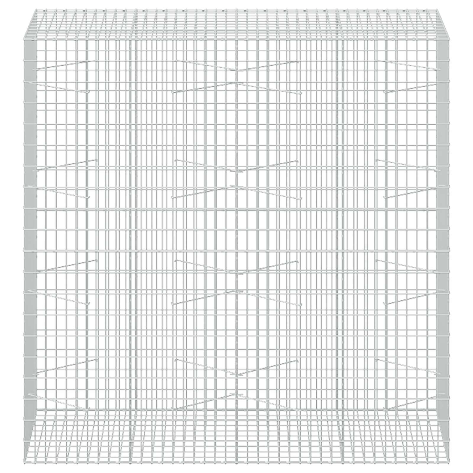 Gabion z žico 5 mm in mrežo 5x10 cm 200x100x200 cm