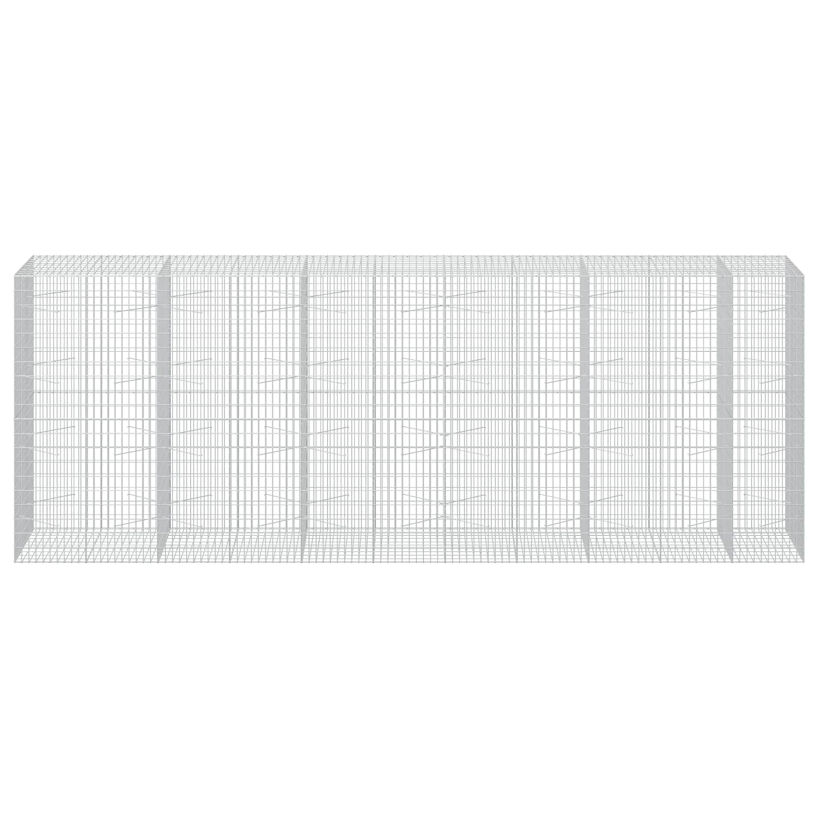 Gabion z žico 5 mm in mrežo 5x10 cm 550x100x200 cm