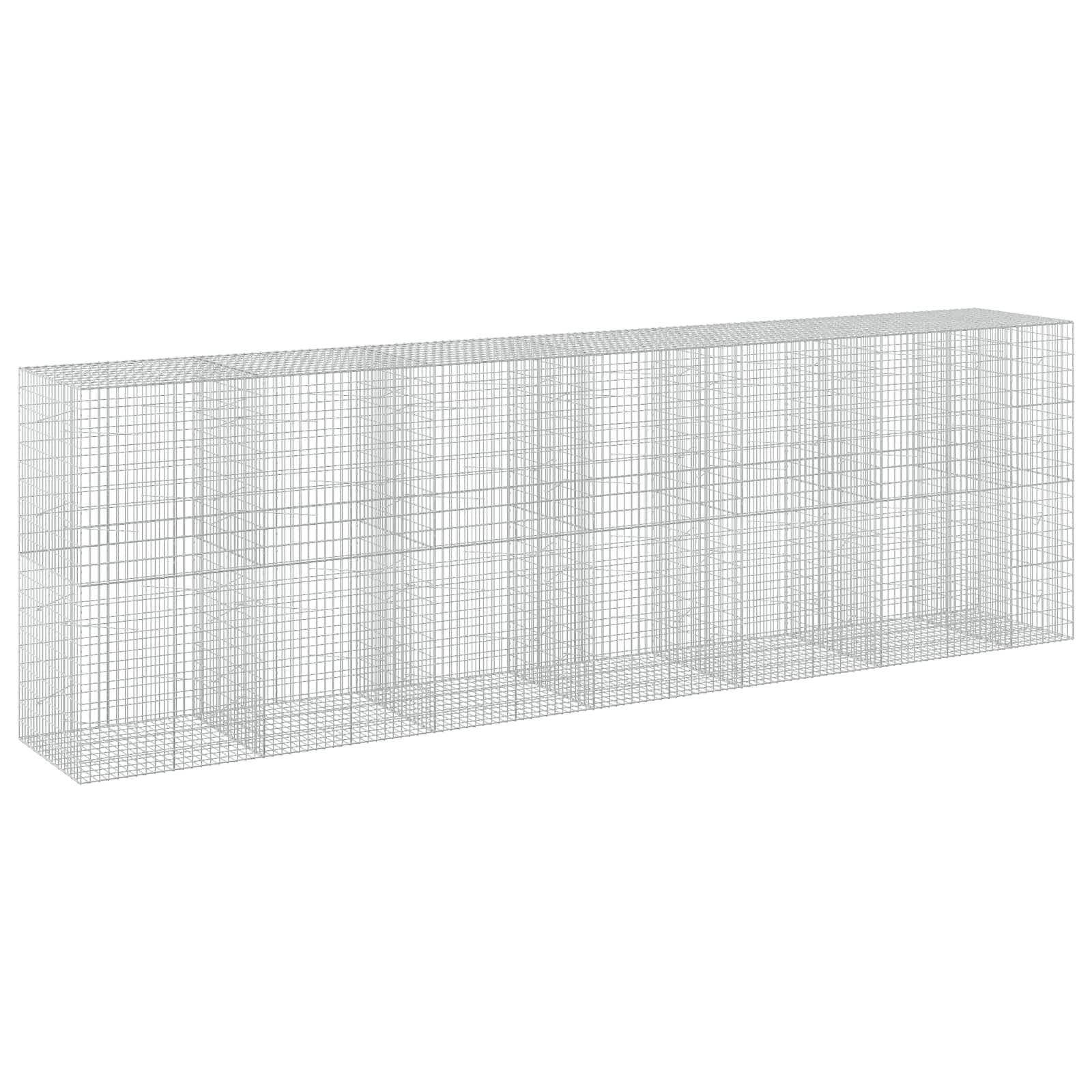 Gabion z žico 5 mm in mrežo 5x10 cm 650x100x200 cm