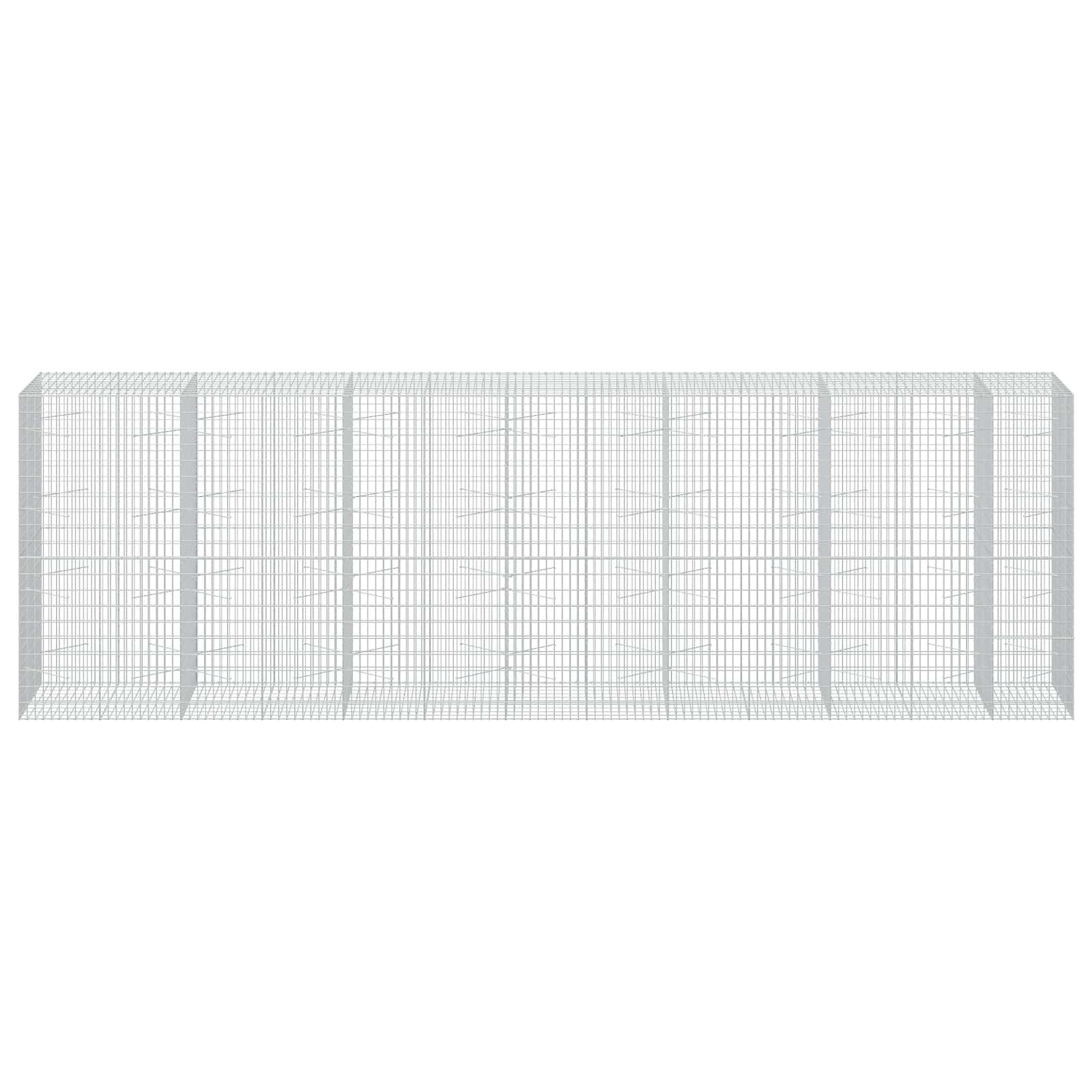 Gabion z žico 5 mm in mrežo 5x10 cm 650x100x200 cm