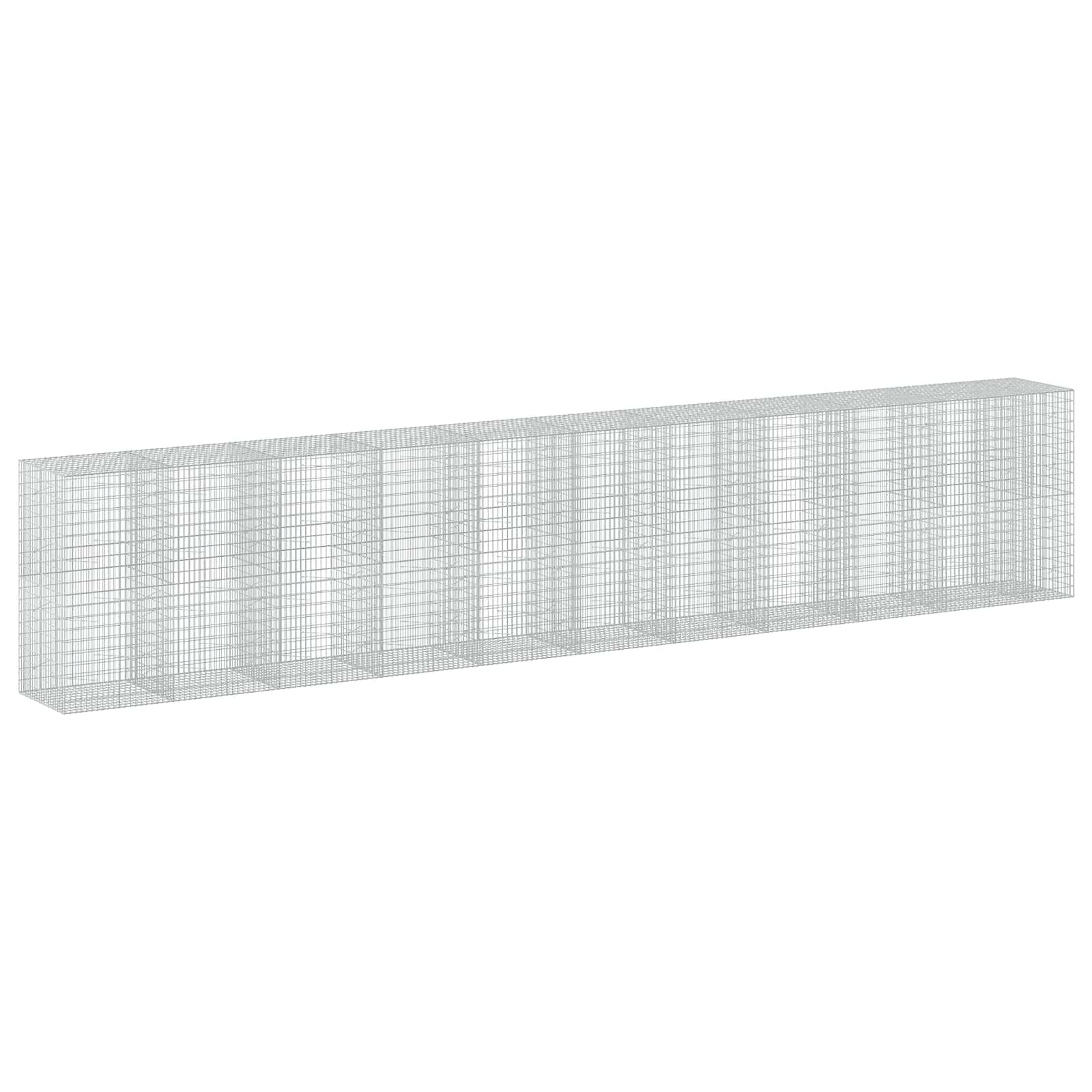 vidaXL Gabion s drátem 5 mm a síťkou 5x10 cm 1050x100x200 cm