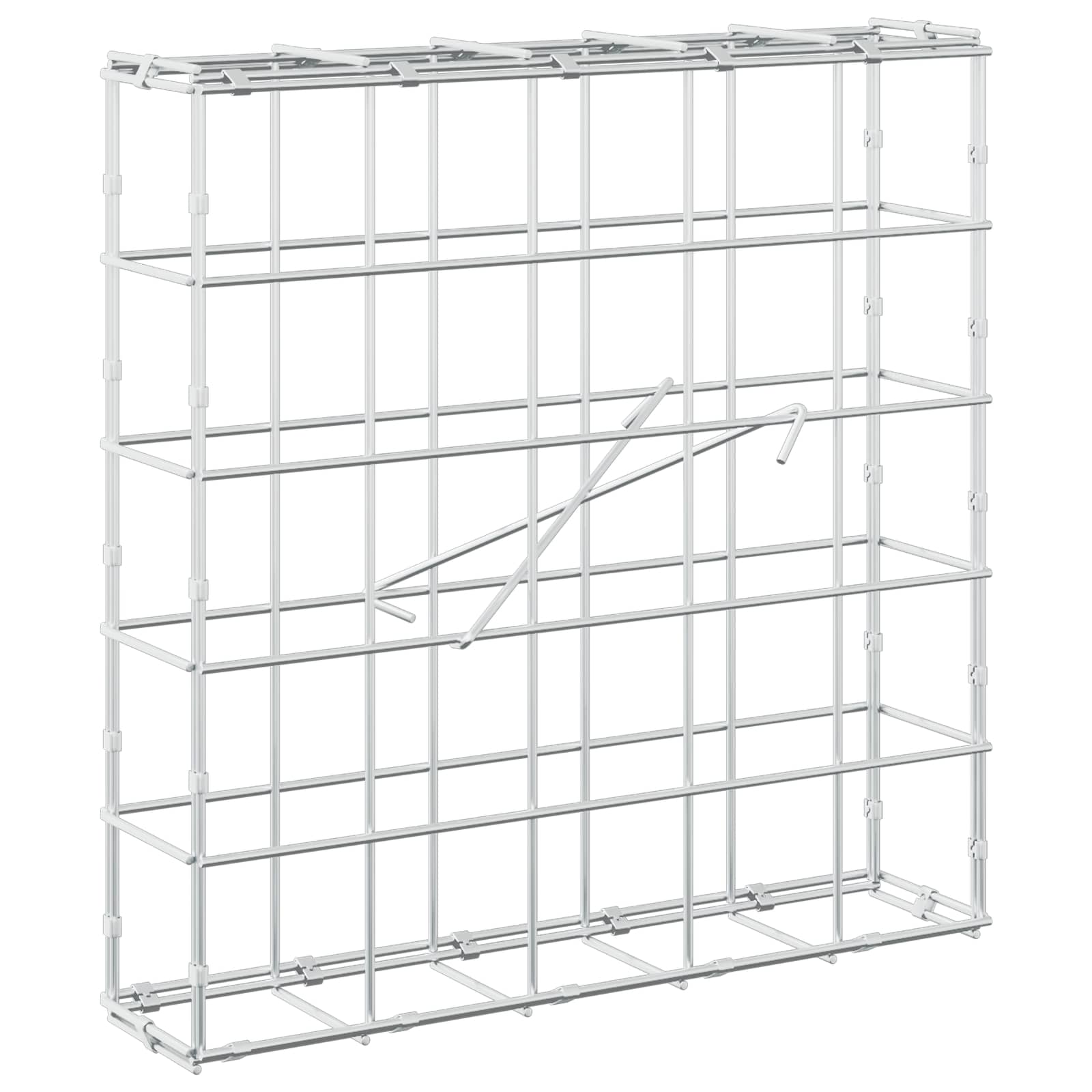 Gabion z žico 5 mm in mrežo 10x10 cm 50x10x50 cm