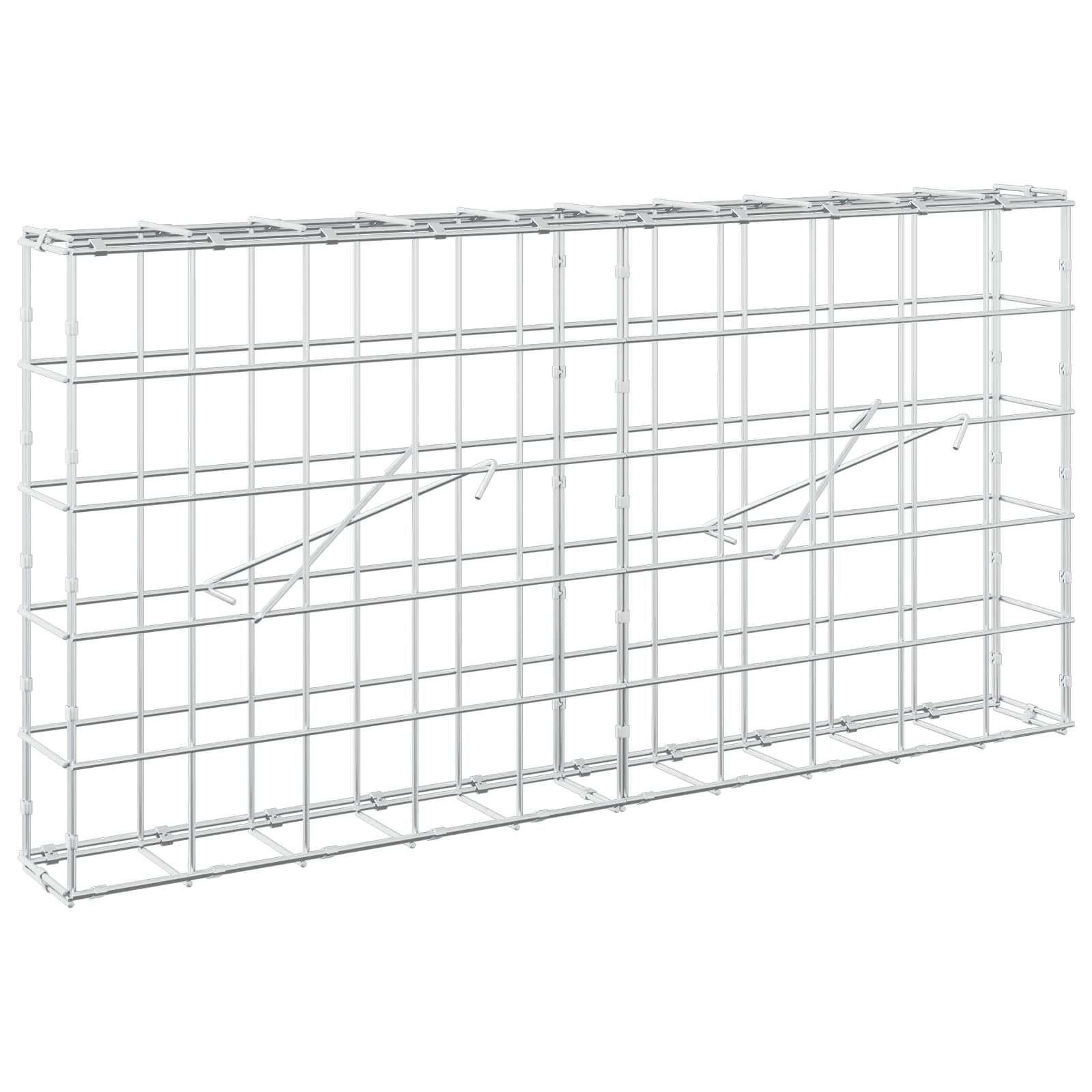 vidaXL Gabion s drátem 5 mm a síťkou 10x10 cm 100x10x50 cm
