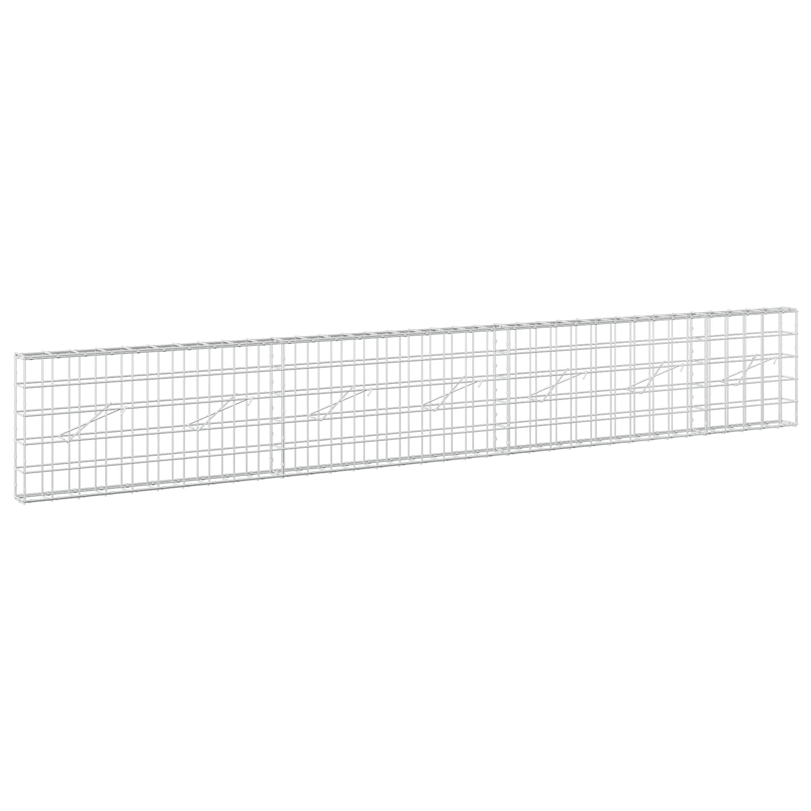 Gabion z žico 5 mm in mrežo 10x10 cm 350x10x50 cm