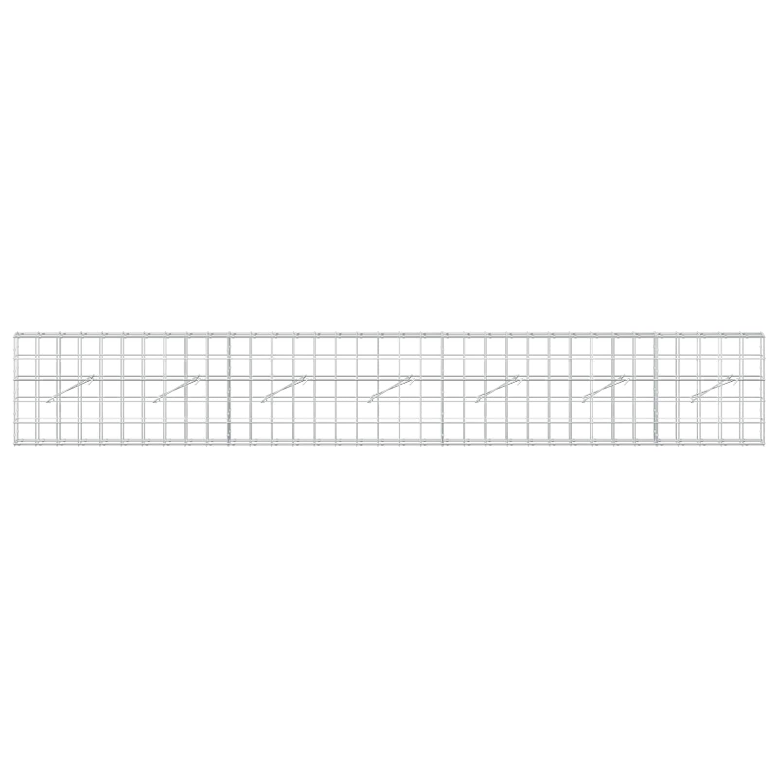 Gabion z žico 5 mm in mrežo 10x10 cm 350x10x50 cm
