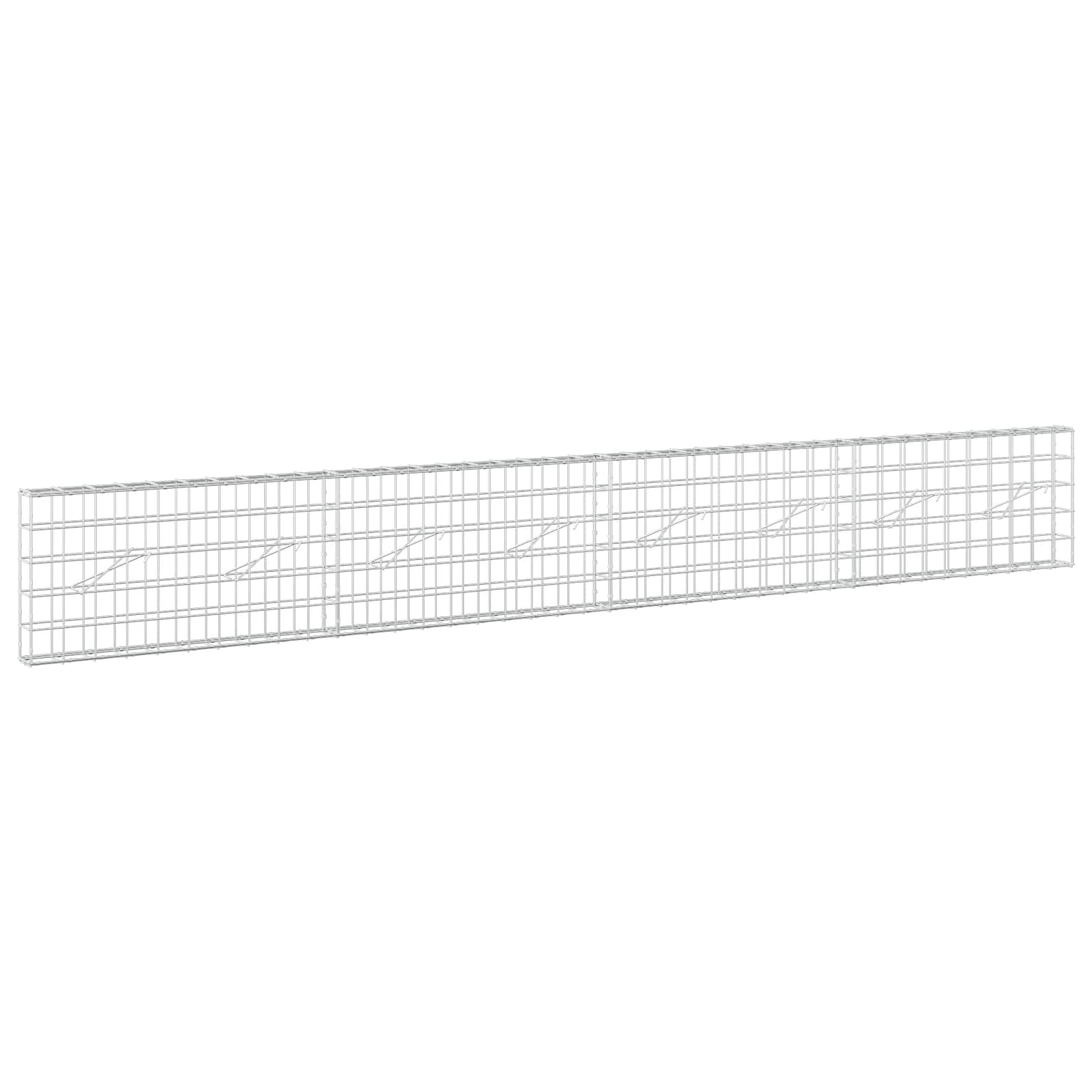 Gabion z žico 5 mm in mrežo 10x10 cm 400x10x50 cm