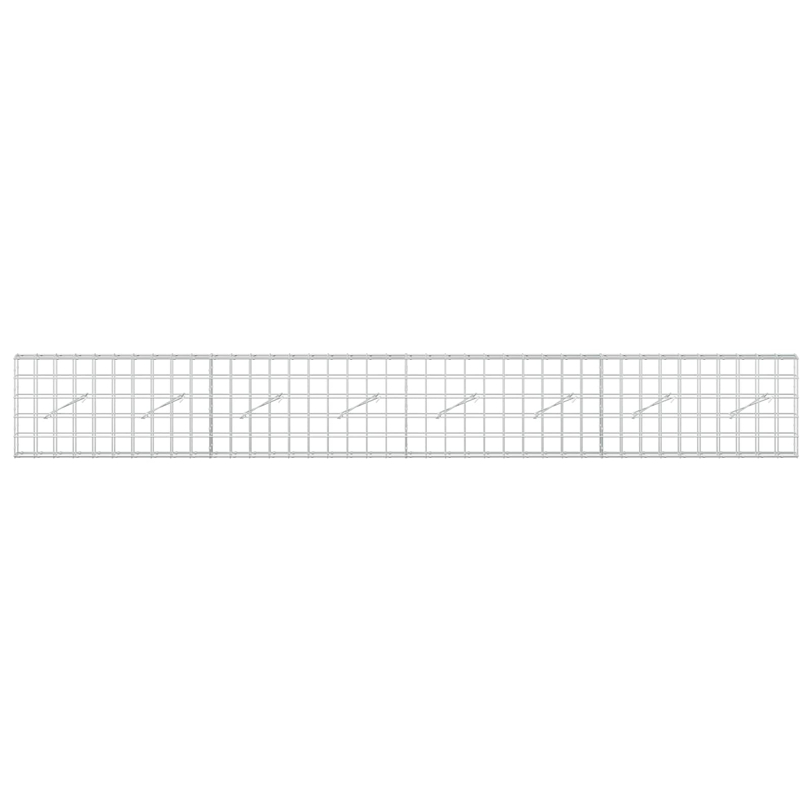 Gabion z žico 5 mm in mrežo 10x10 cm 400x10x50 cm