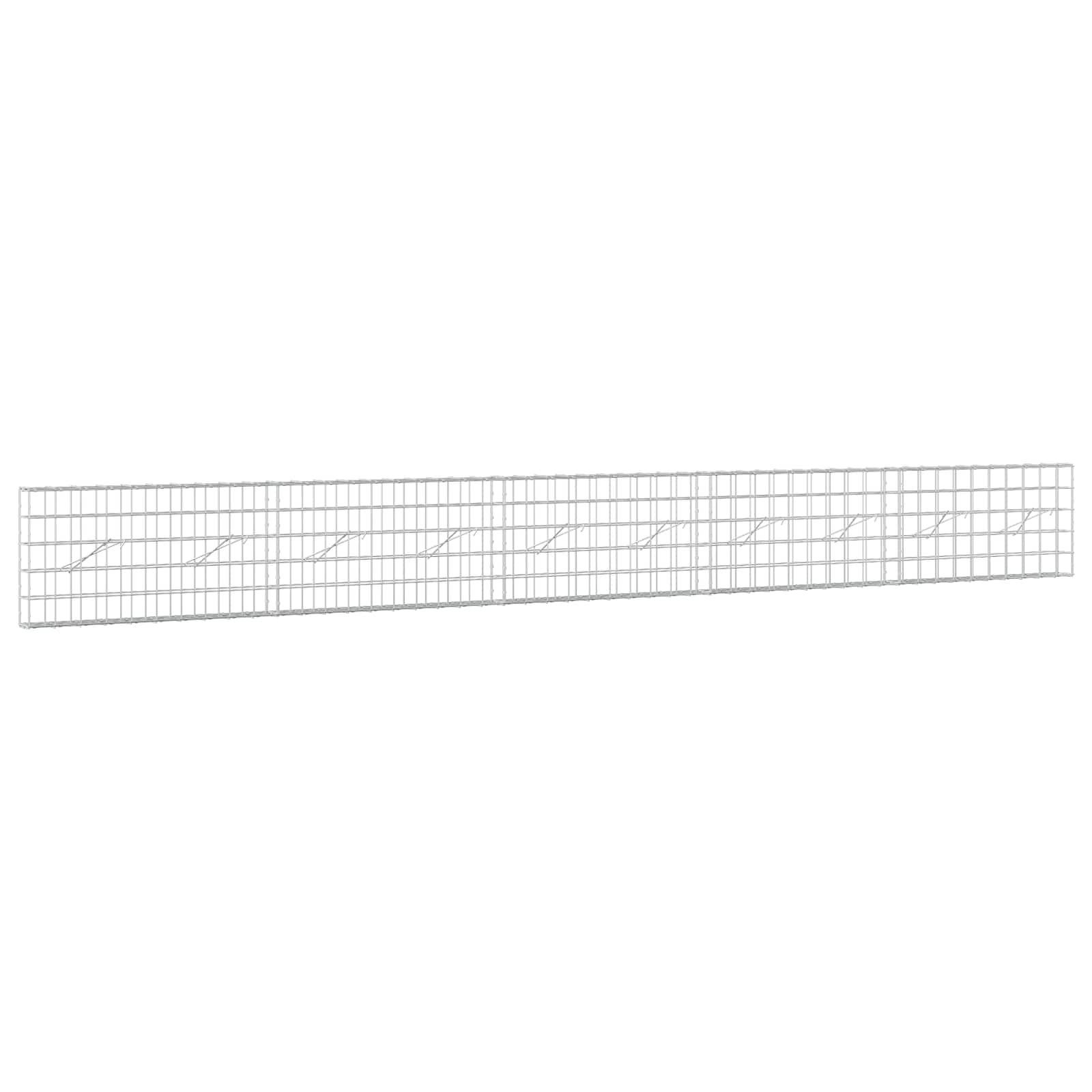 Gabion z žico 5 mm in mrežo 10x10 cm 500x10x50 cm