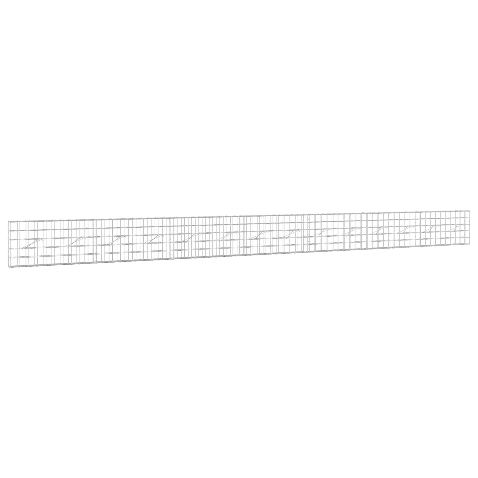vidaXL Gabion s drátem 5 mm a síťkou 10x10 cm 700x10x50 cm
