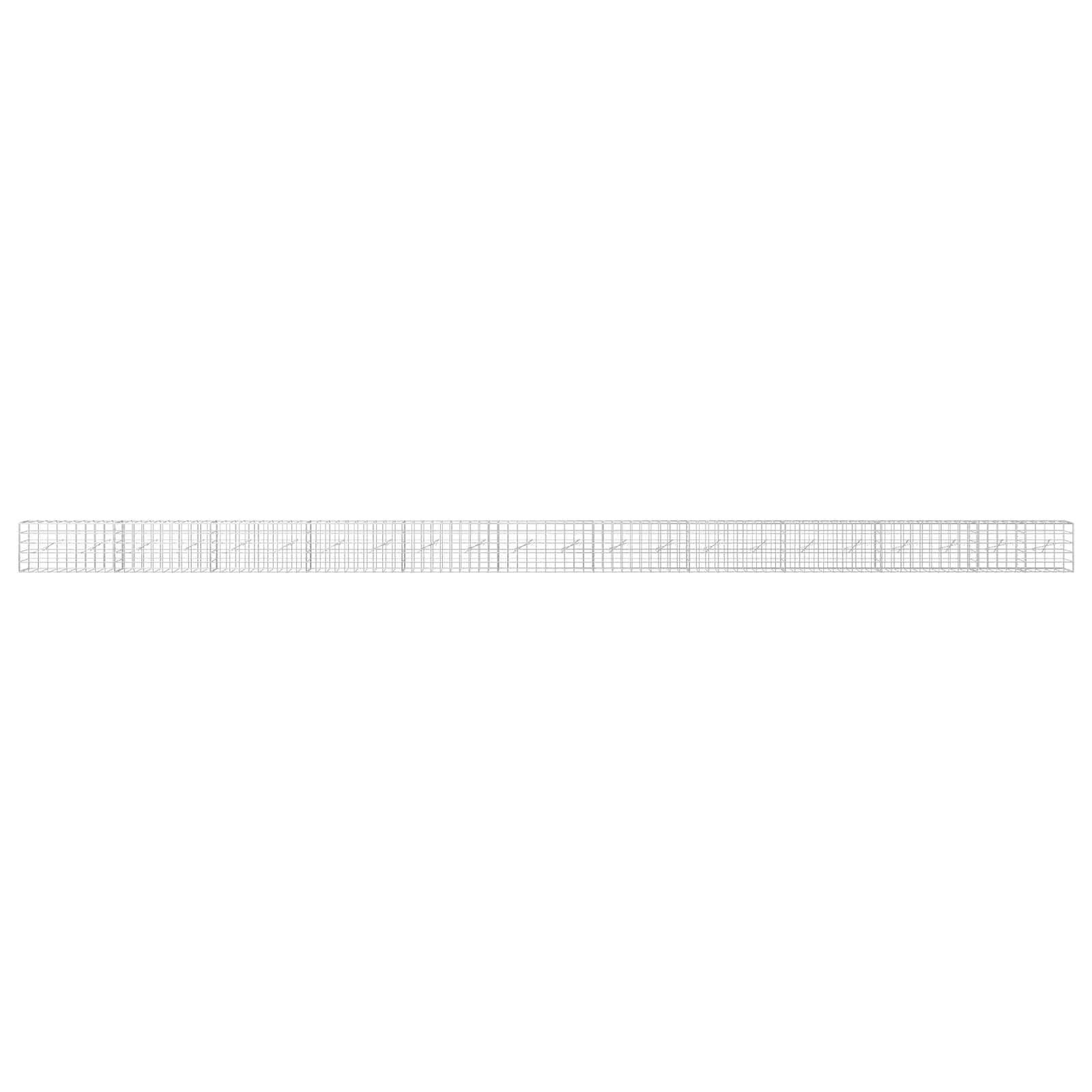 Gabion z žico 5 mm in mrežo 10x10 cm 1100x10x50 cm