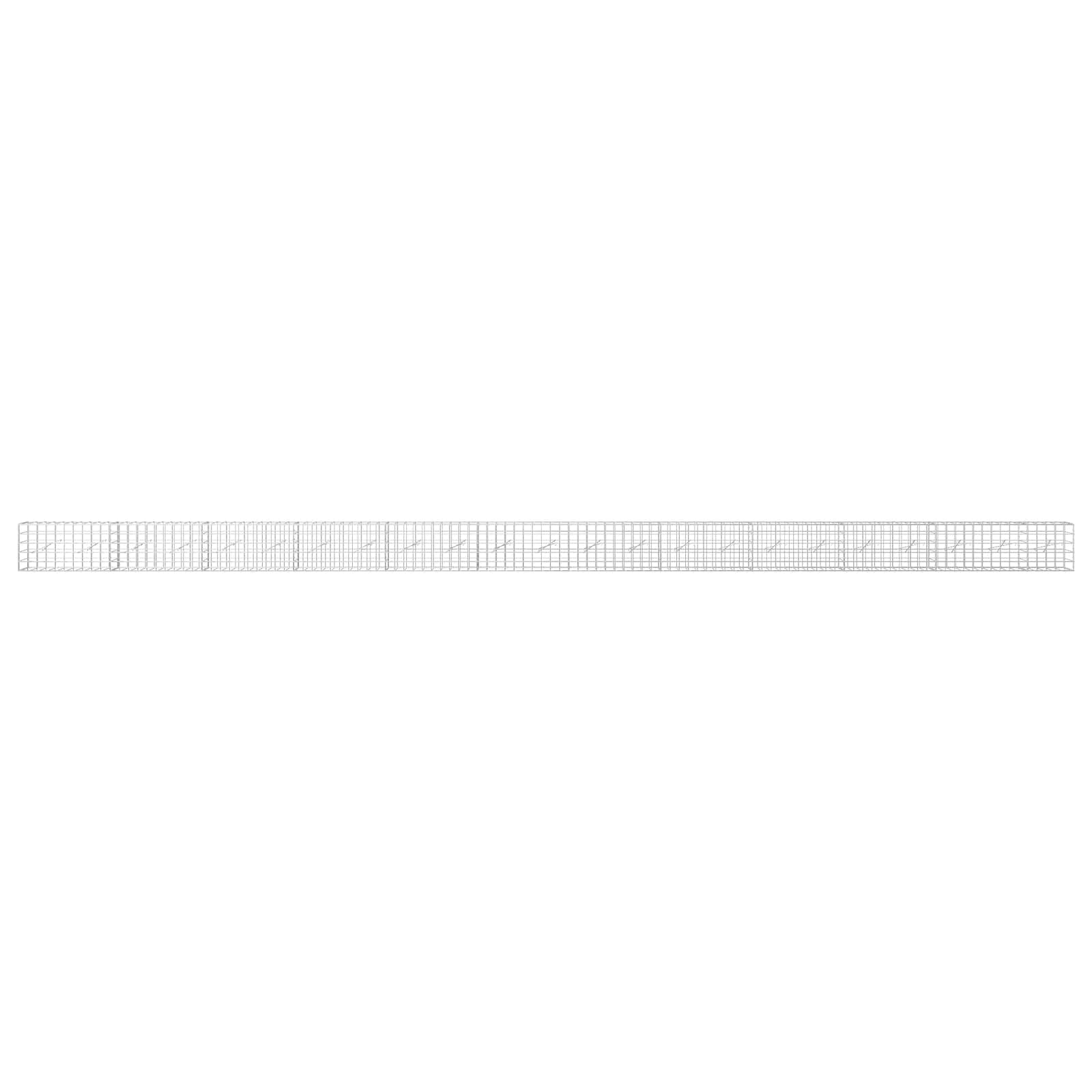 Gabion z žico 5 mm in mrežo 10x10 cm 1150x10x50 cm