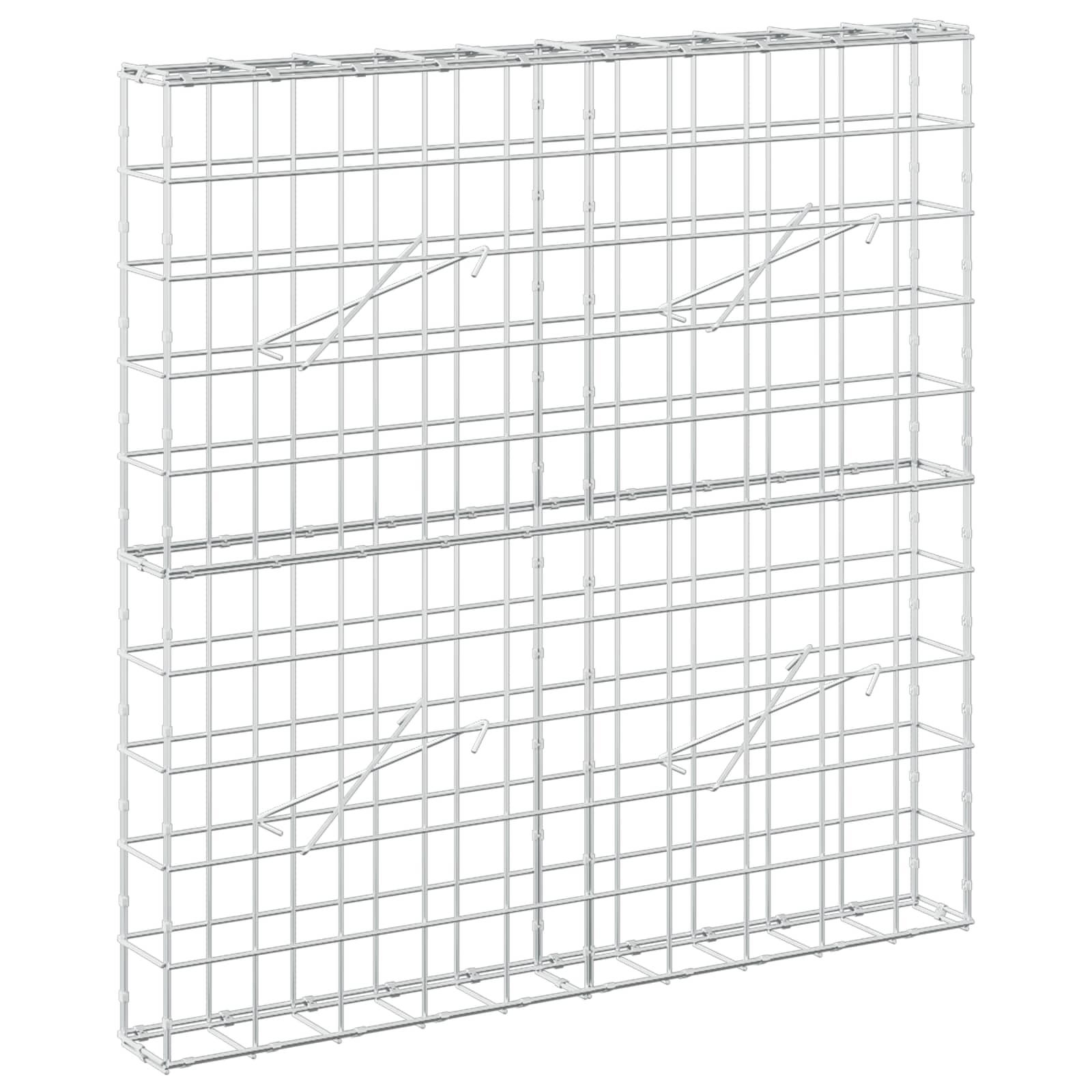 Gabion z žico 5 mm in mrežo 10x10 cm 100x10x100 cm