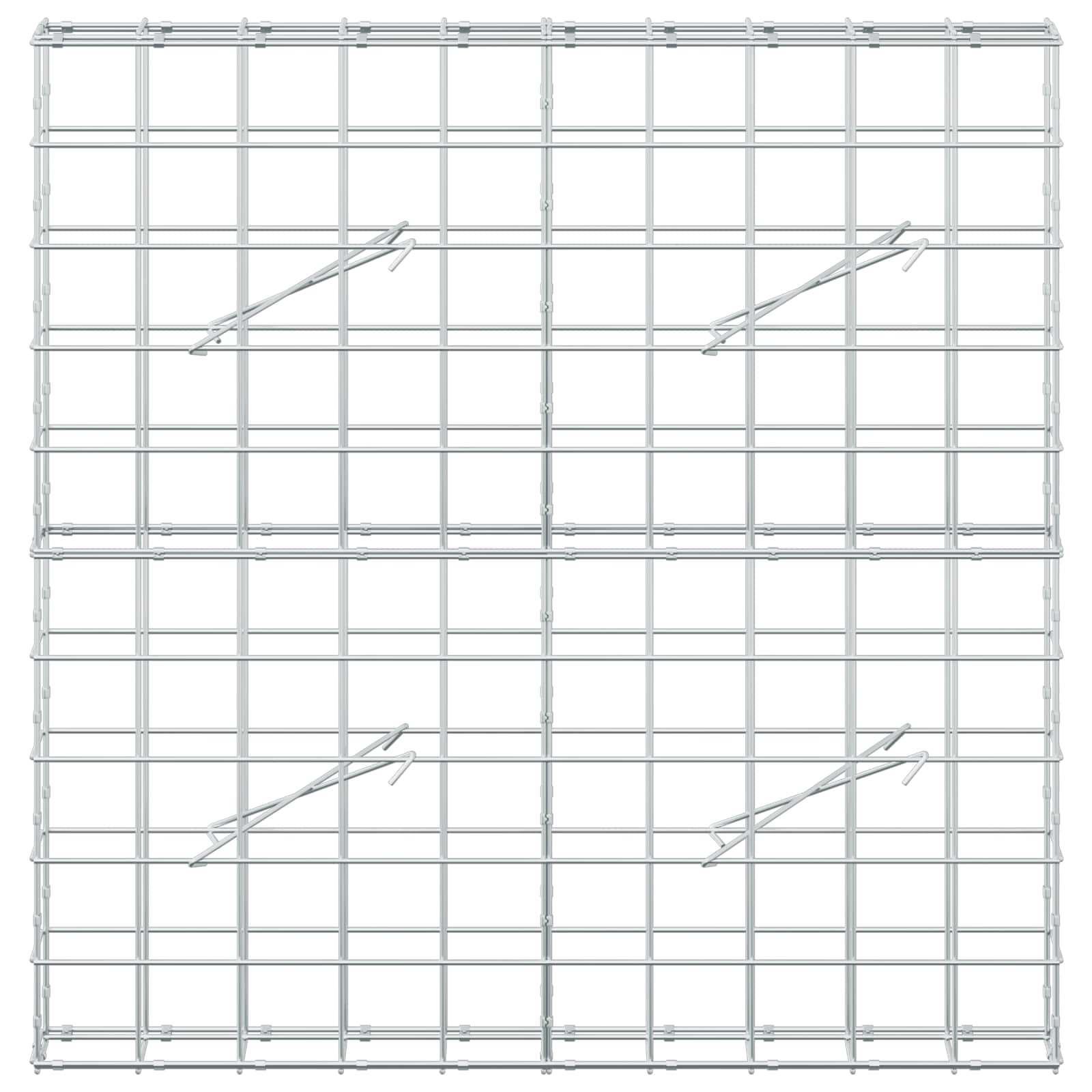 Gabion z žico 5 mm in mrežo 10x10 cm 100x10x100 cm