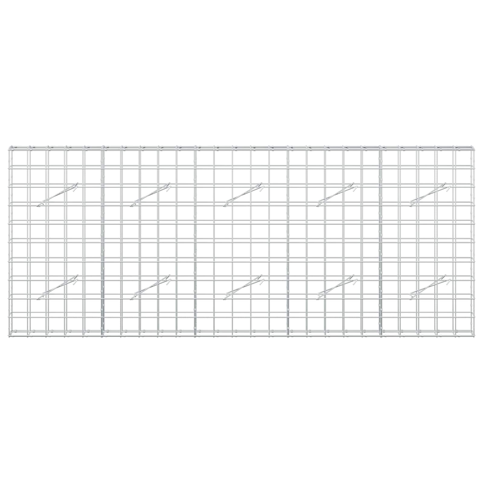 Gabion z žico 5 mm in mrežo 10x10 cm 250x10x100 cm